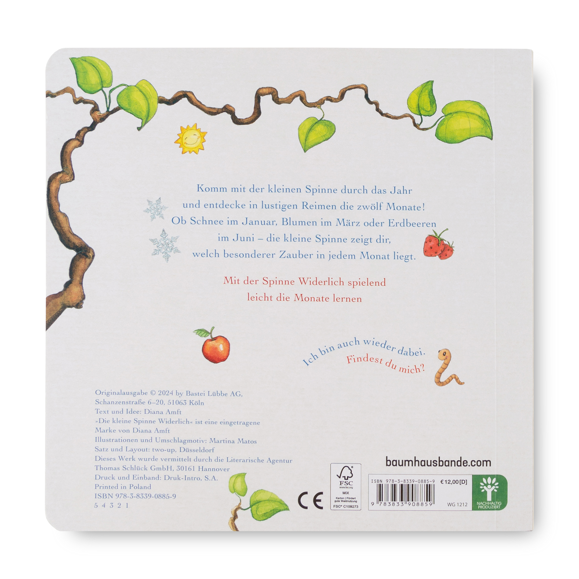 Kinderbuch Mit der kleinen Spinne Widerlich durch das Jahr - Pappbilderbuch Kinderbuch Mit der kleinen Spinne Widerlich durch das Jahr - Pappbilderbuch