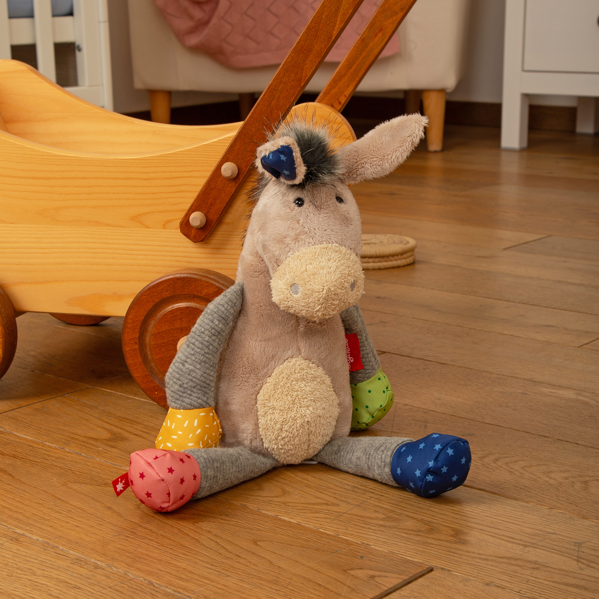 Kuscheltier Esel. Patchwork-Sweeties