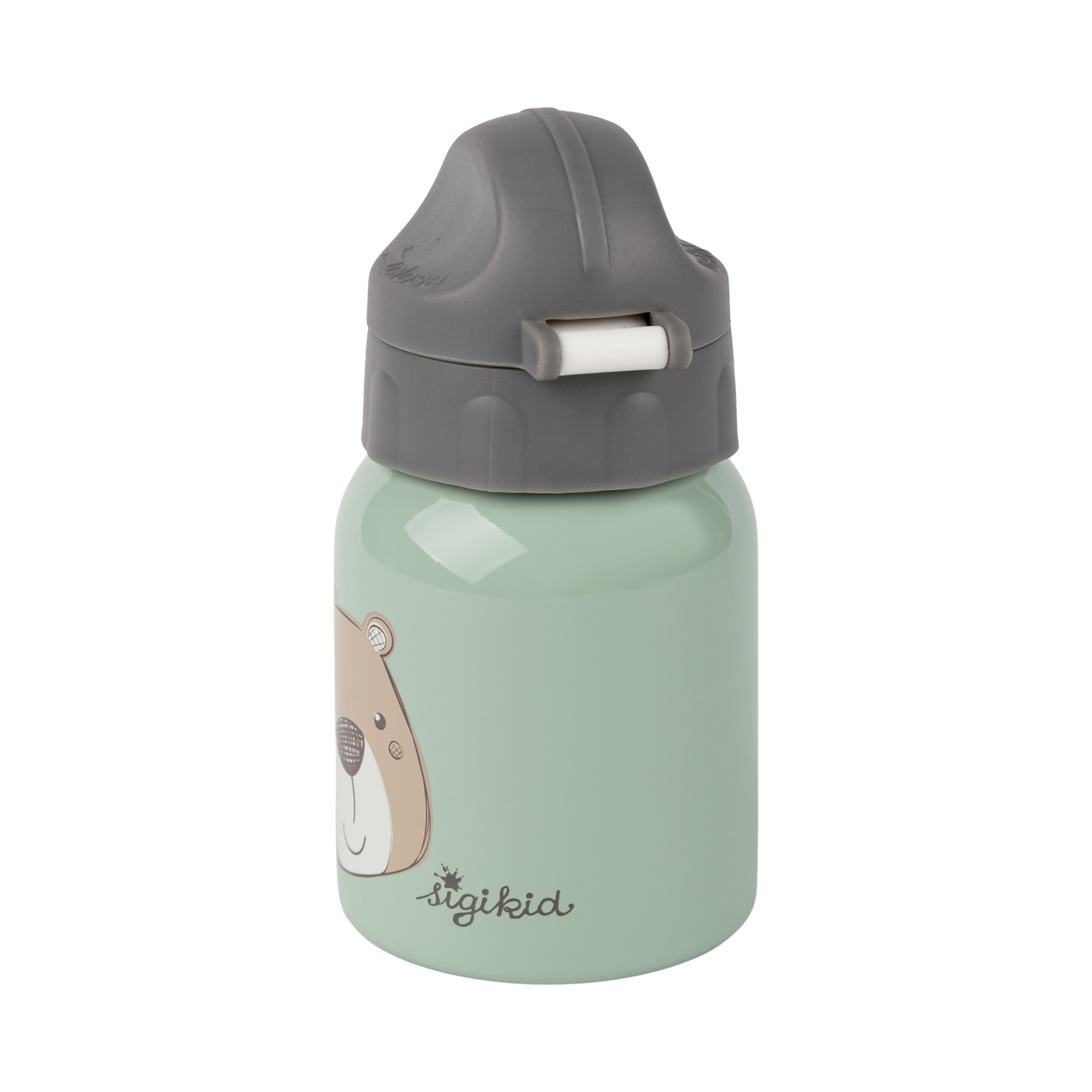 Kids' drink bottle bear 250 ml, stainless steel