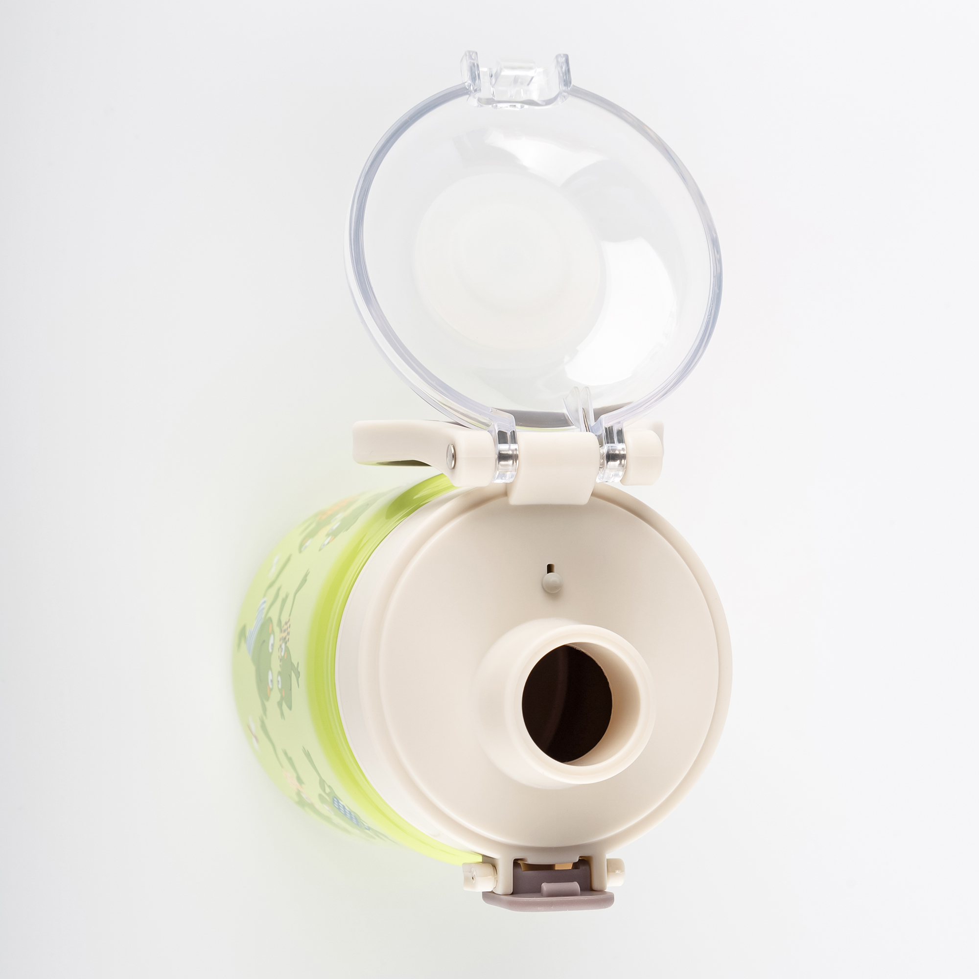 Kinder Set 400 ml Edelstahl-Trinkflasche und Brotbox, Frosch Kinder Set 400 ml Edelstahl-Trinkflasche und Brotbox, Frosch