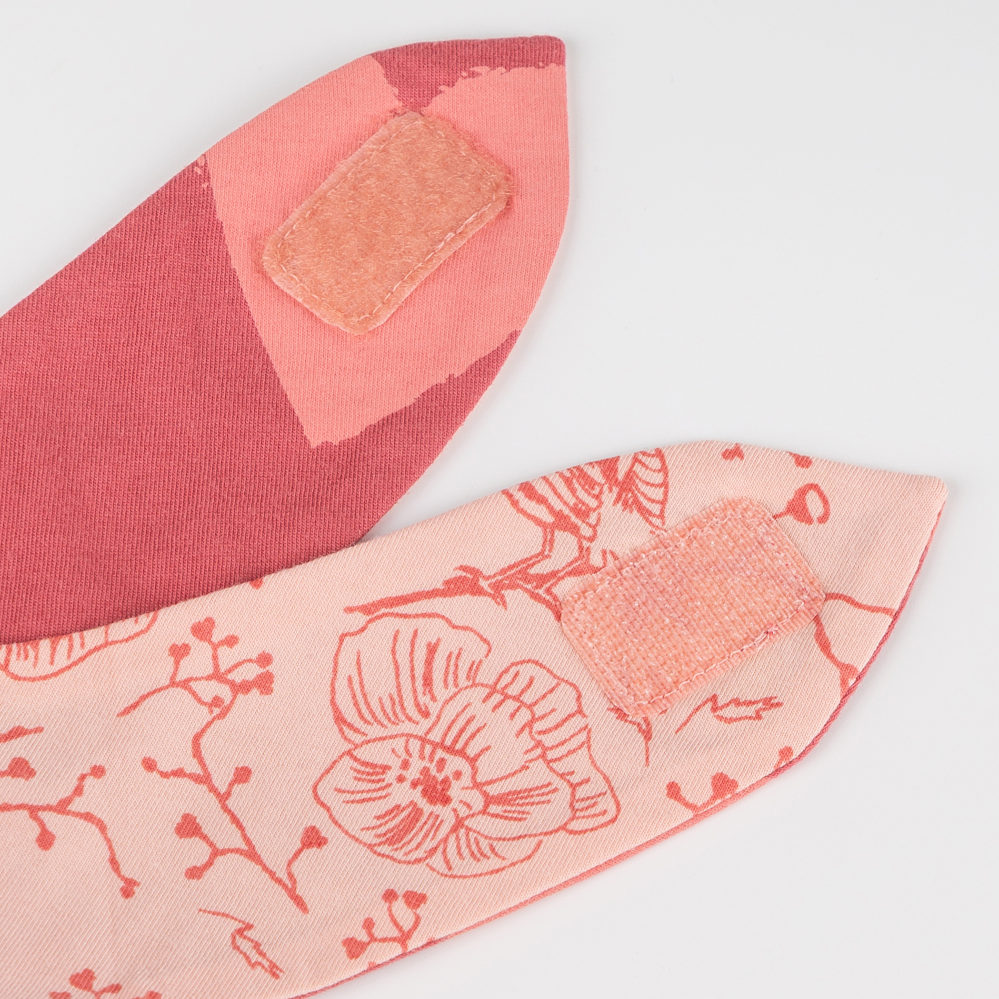 Reversible baby bandana bib Spring Birds