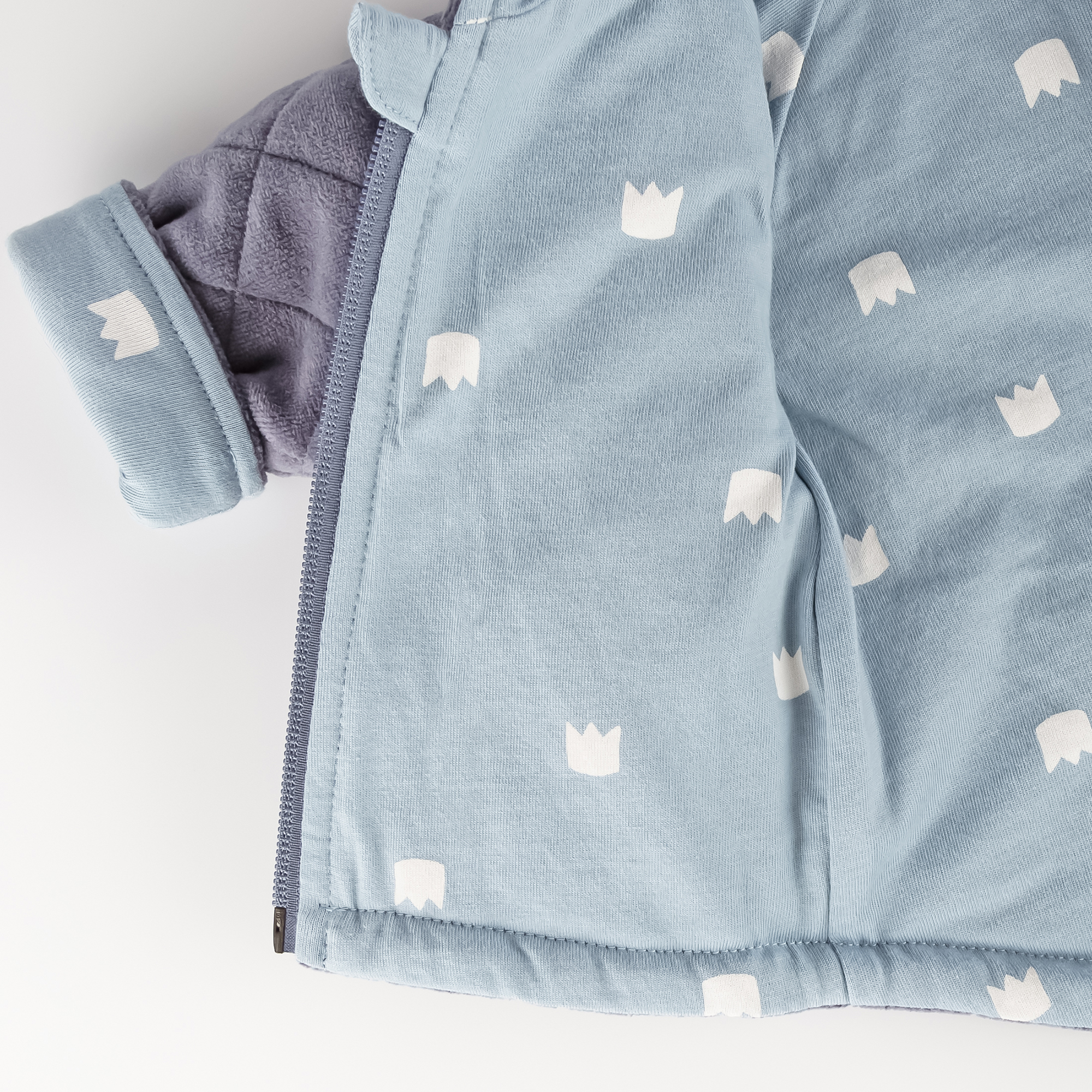 Baby Nicki Jacke Krönchen Bär, dunkelgrau Baby Nicki Jacke Krönchen Bär, dunkelgrau