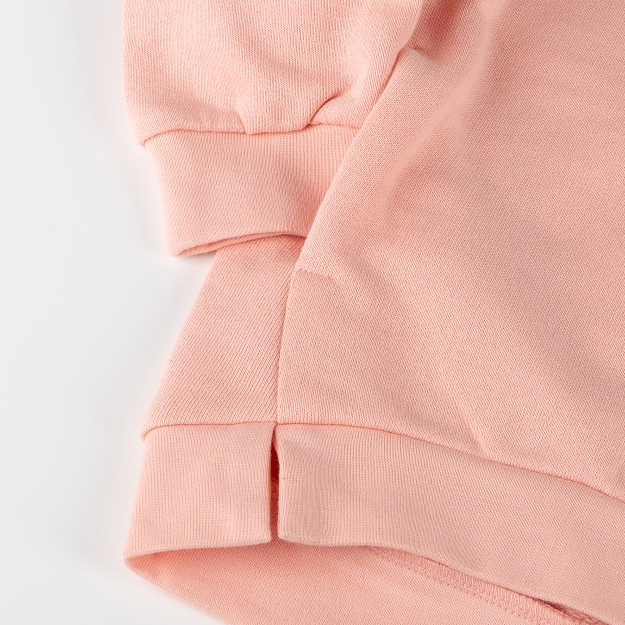 Kinder Sweatshirt mit Vogel Motiv und Taschen, rosa