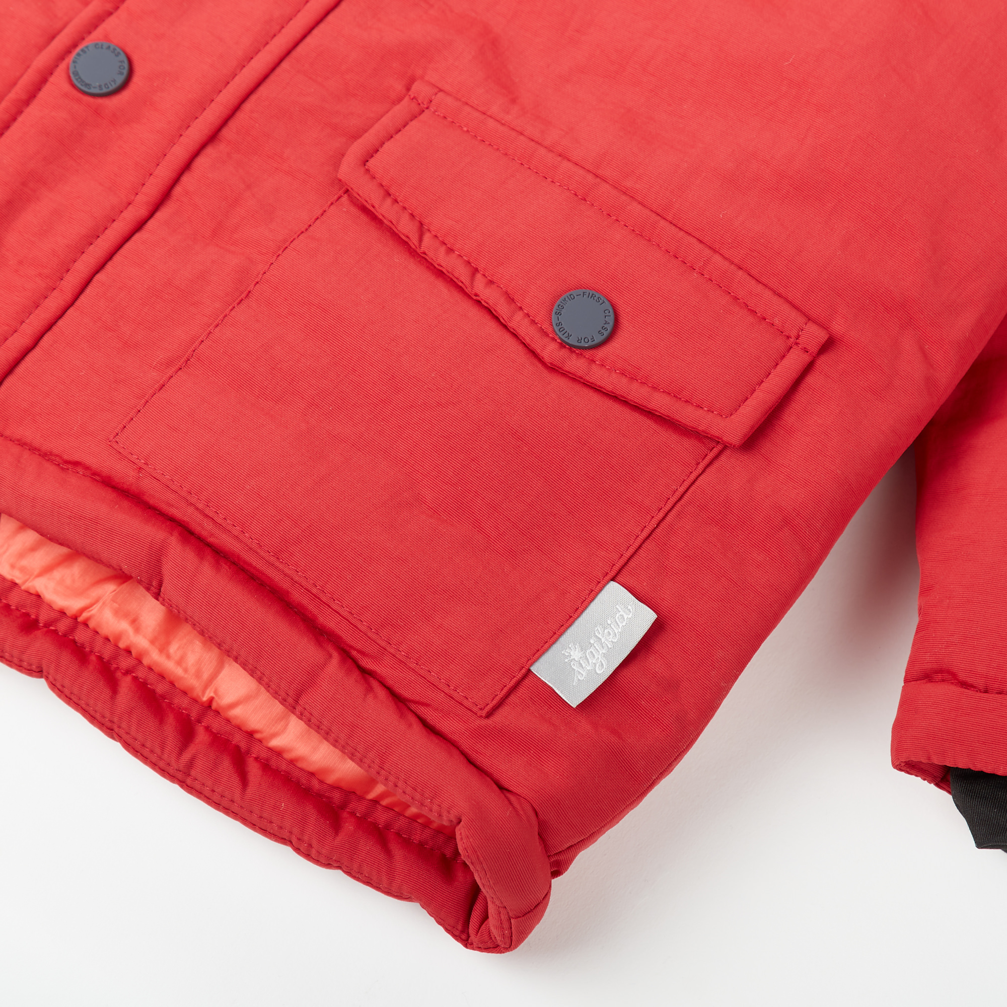 Wattierte Baby Winterjacke in Rot Wattierte Baby Winterjacke in Rot