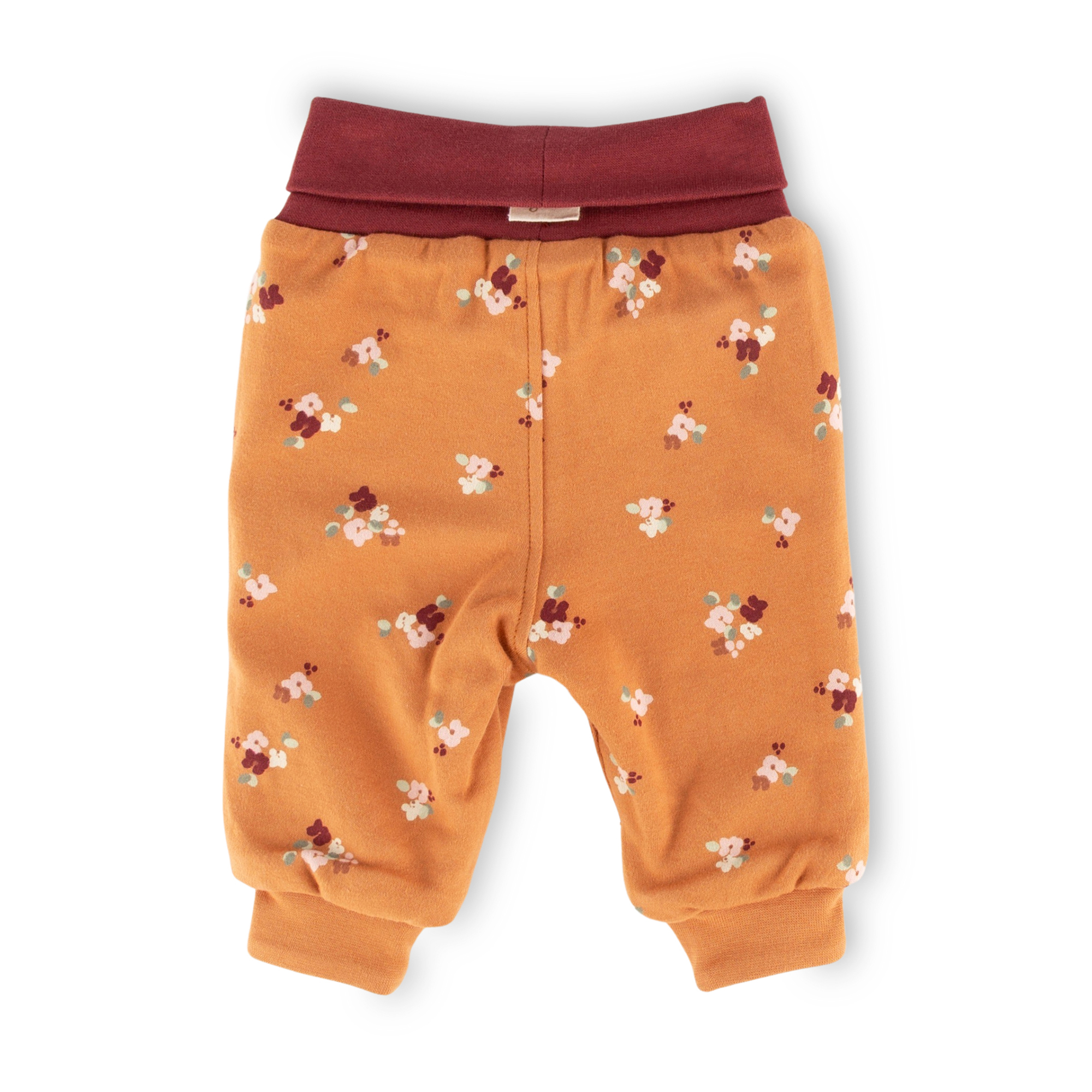 Reversible baby soft pants, dark red/caramel brown Reversible baby soft pants, dark red/caramel brown