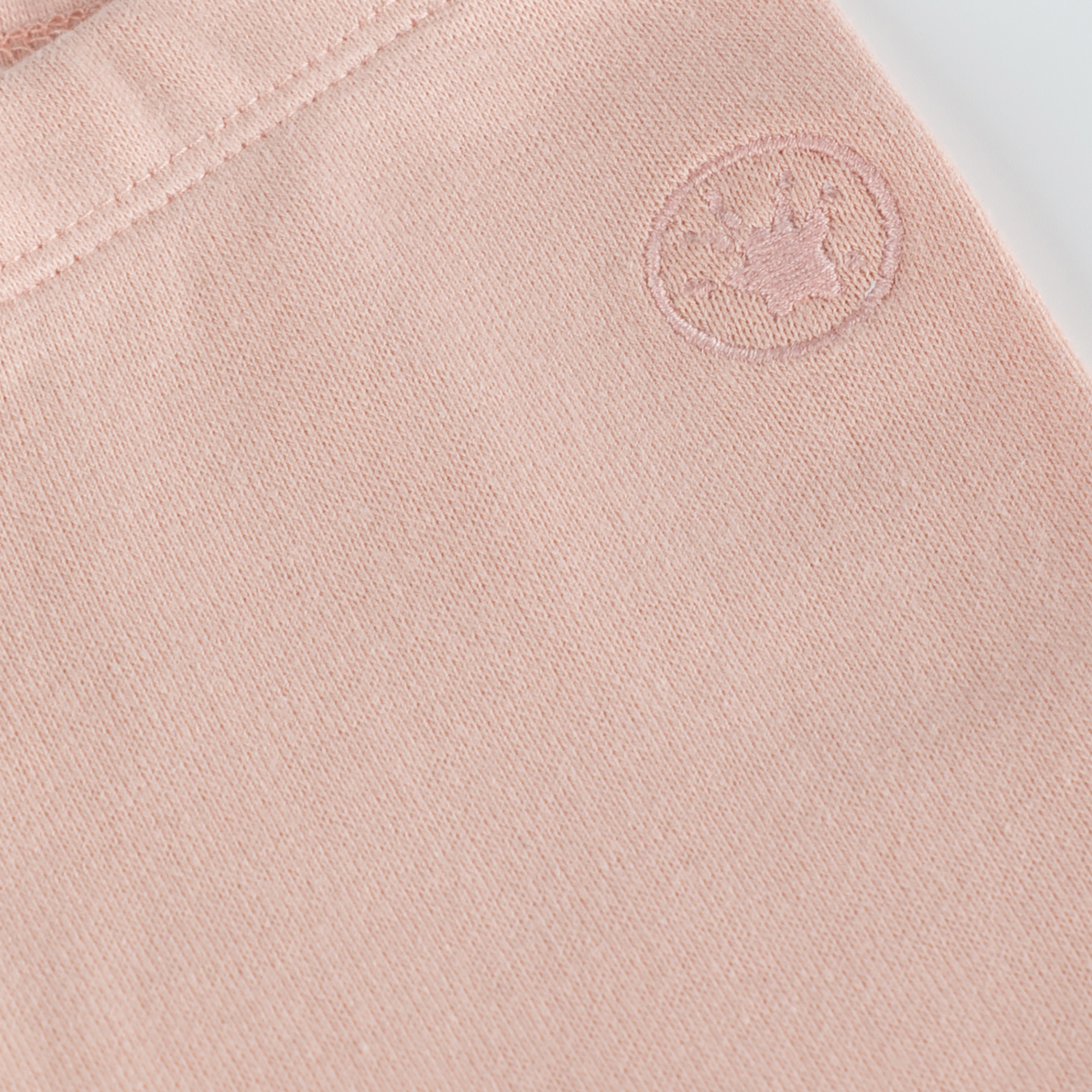 Kinder Capri Leggings seitlich gerafft, rosa