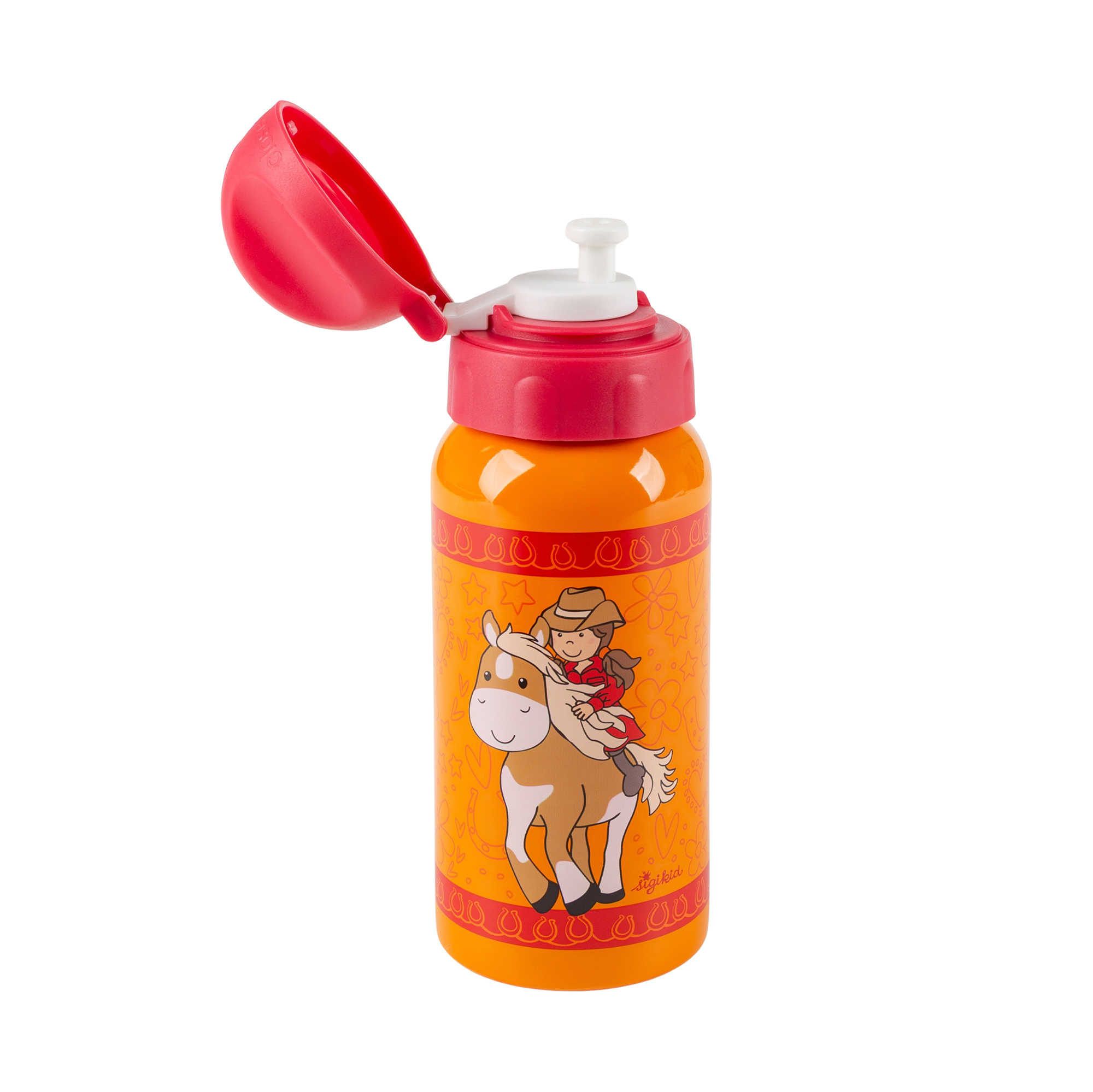 Kinder Edelstahl-Trinkflasche Pferdefreundin Gina Galopp