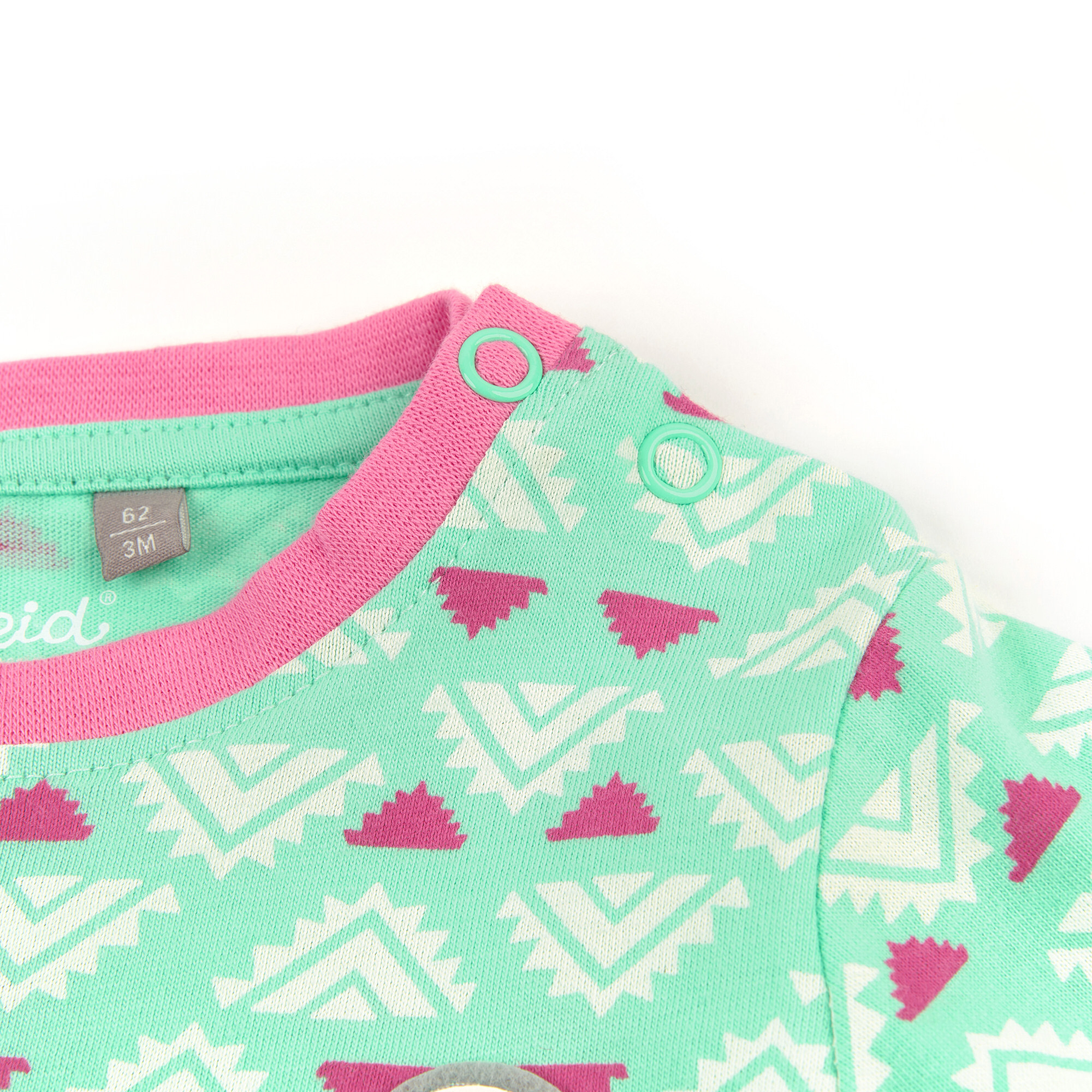 Baby kurzarm Longshirt mit Volant