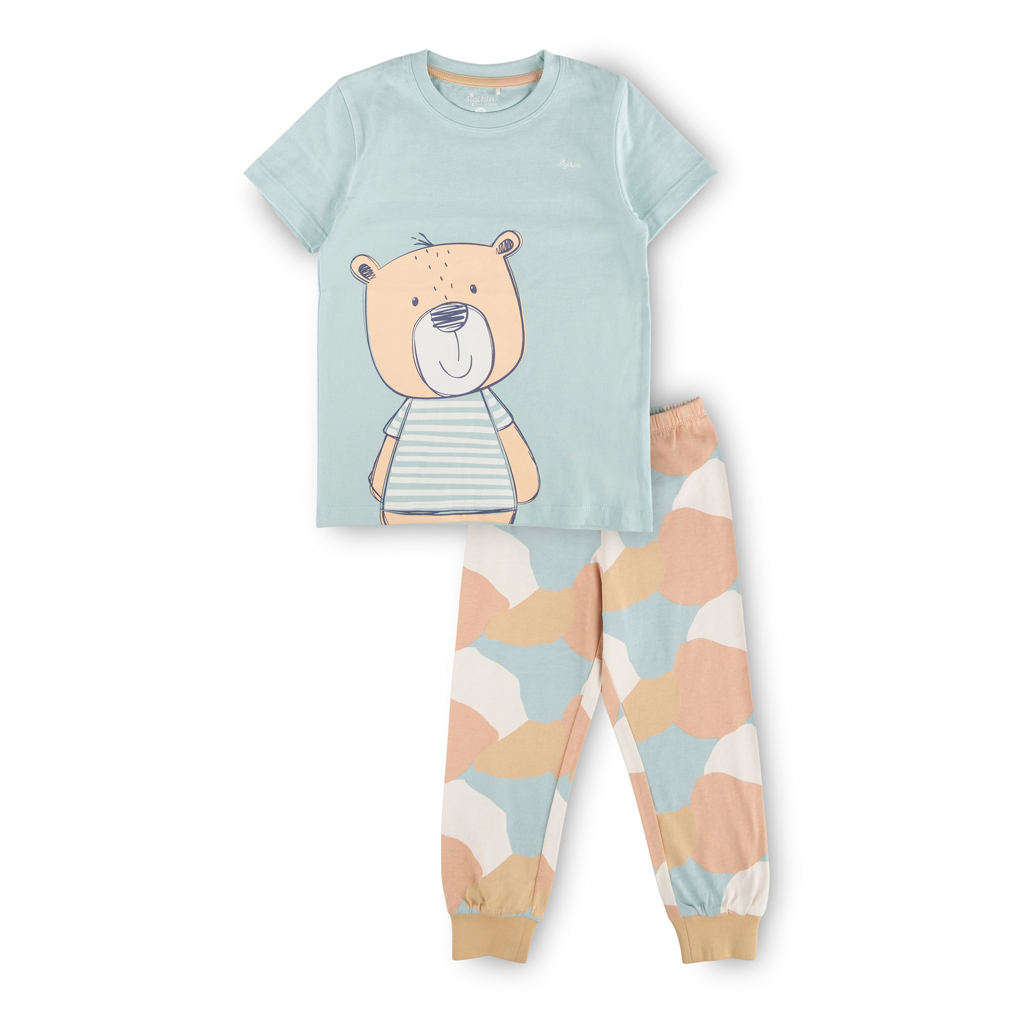 Kinder Pyjama Bär, hellblau Kinder Pyjama Bär, hellblau
