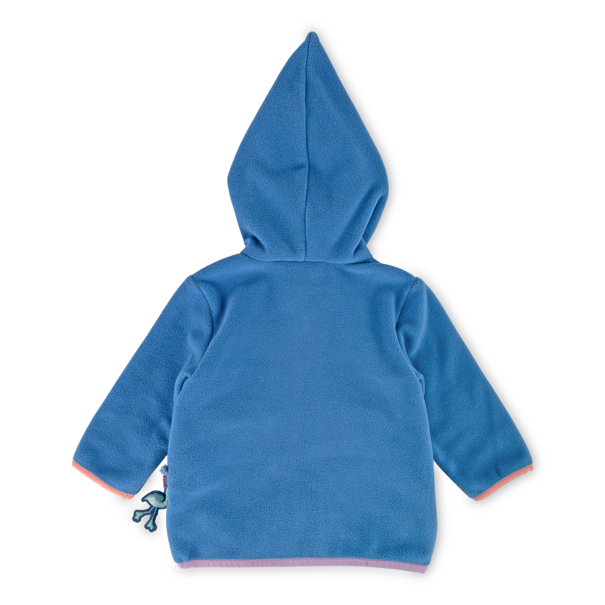 Blaue Baby Fleecejacke Wild Flamingo