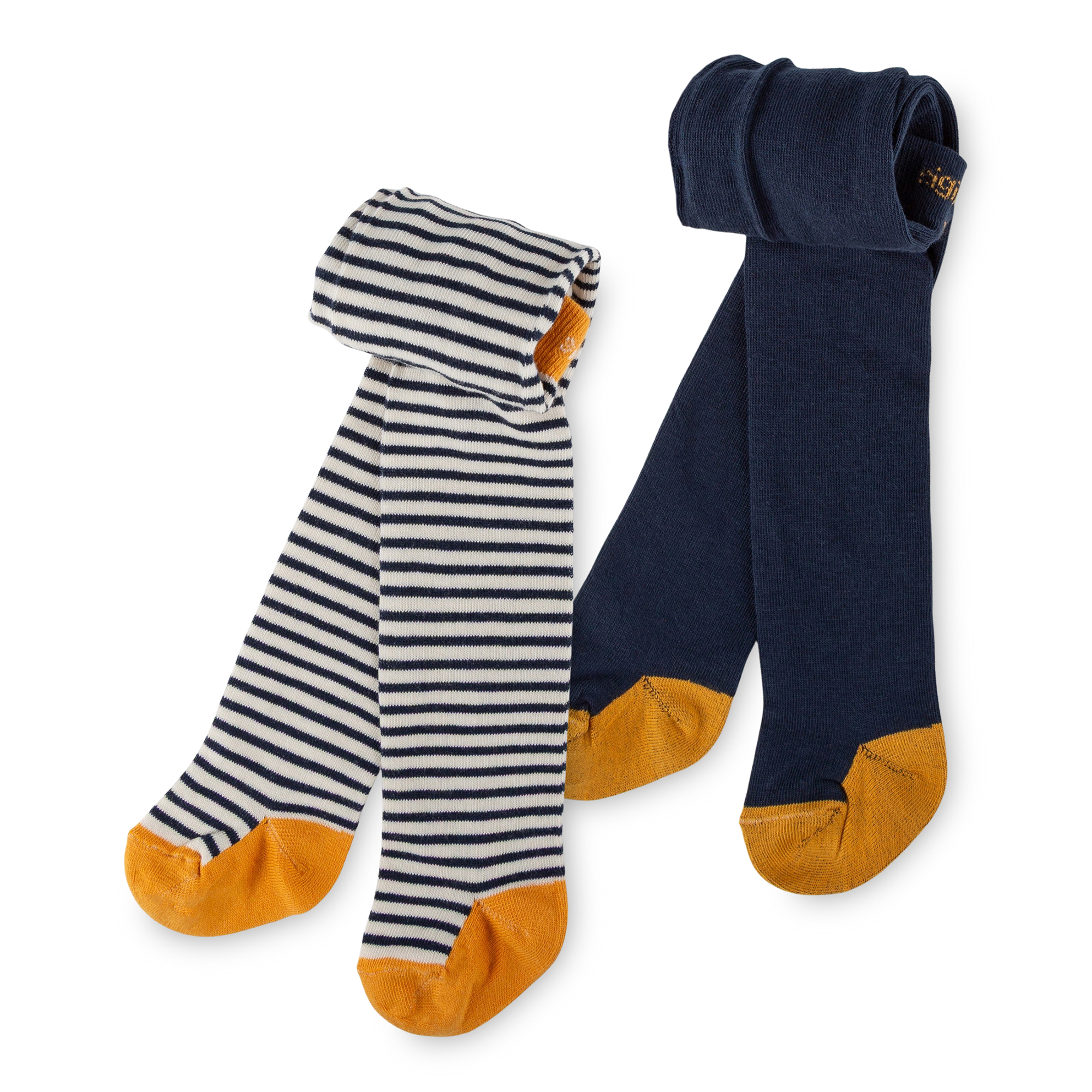 Kinder 2er-Strumpfhosenset Magic Owl, dunkelblau oder blau-weiß geringelt Kinder 2er-Strumpfhosenset Magic Owl, dunkelblau oder blau-weiß geringelt