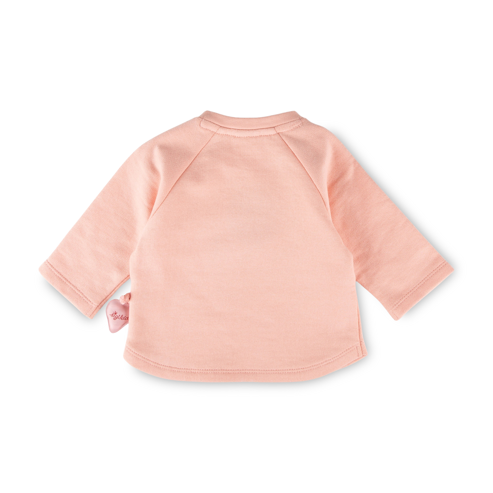 Baby Sweatshirt mit Vögelchen Stickmotiv, rosa