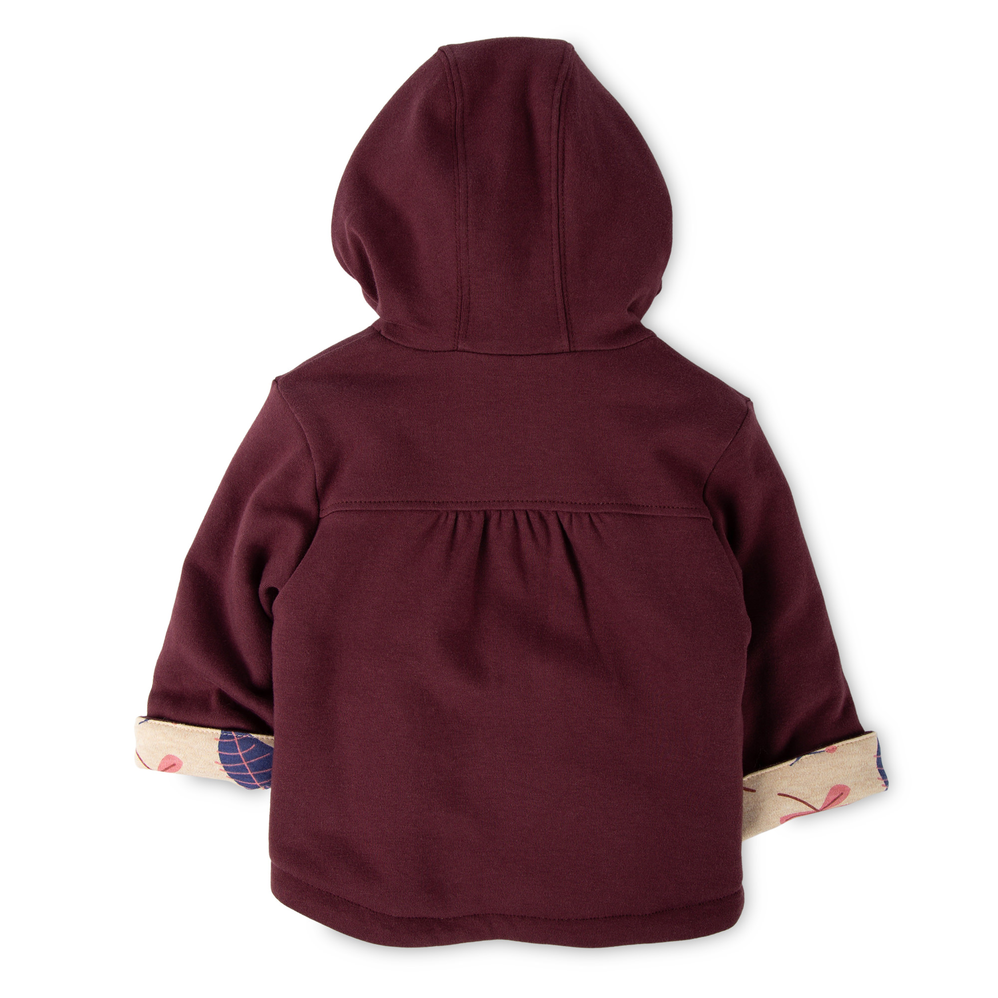 Baby Wendejacke dunkelrot/bunter Herbstprint Baby Wendejacke dunkelrot/bunter Herbstprint