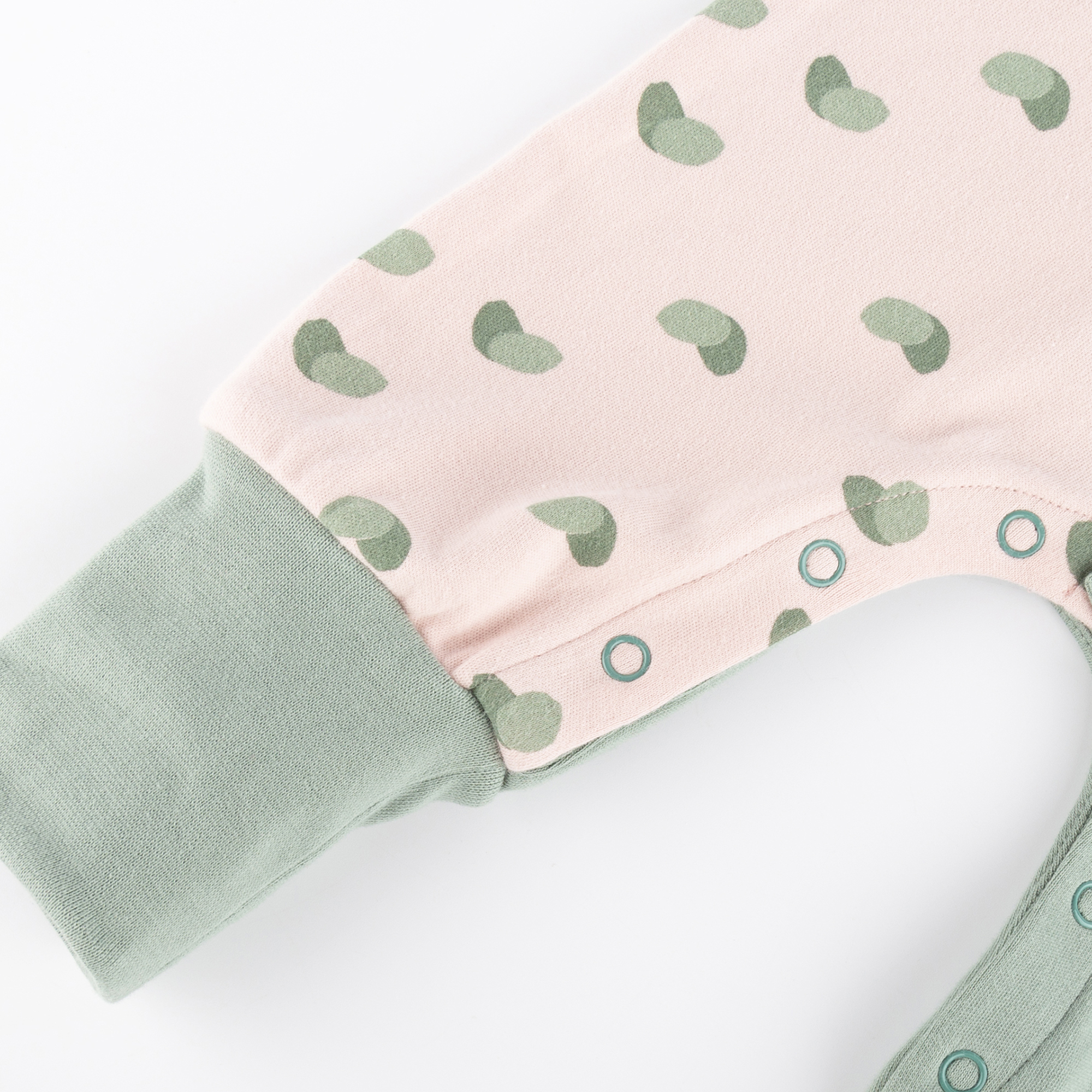 Baby Schlaf Overall Küken, grün-weiß Baby Schlaf Overall Küken, grün-weiß
