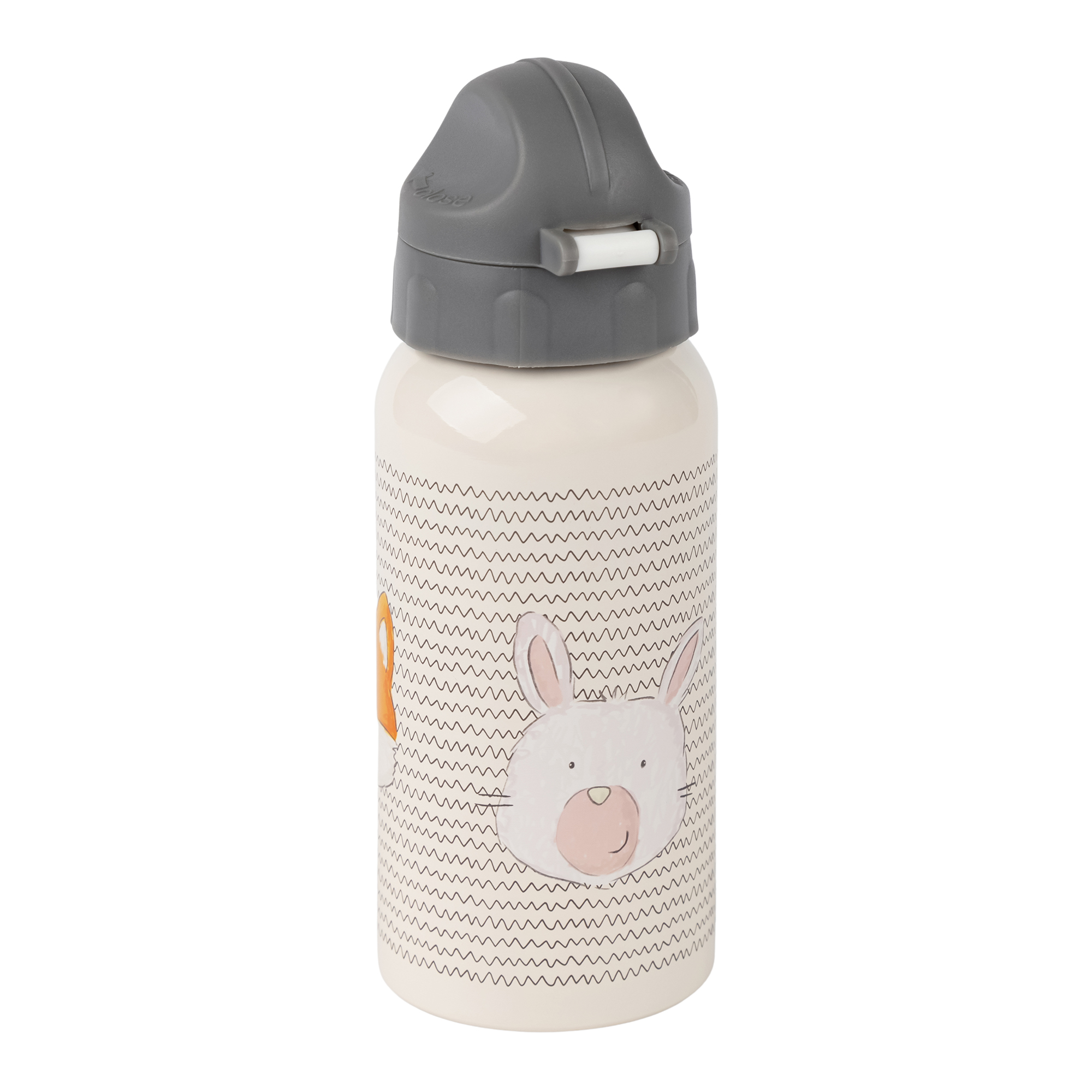 Kinder Set 400 ml Edelstahl-Trinkflasche und Brotbox, Hase Kinder Set 400 ml Edelstahl-Trinkflasche und Brotbox, Hase