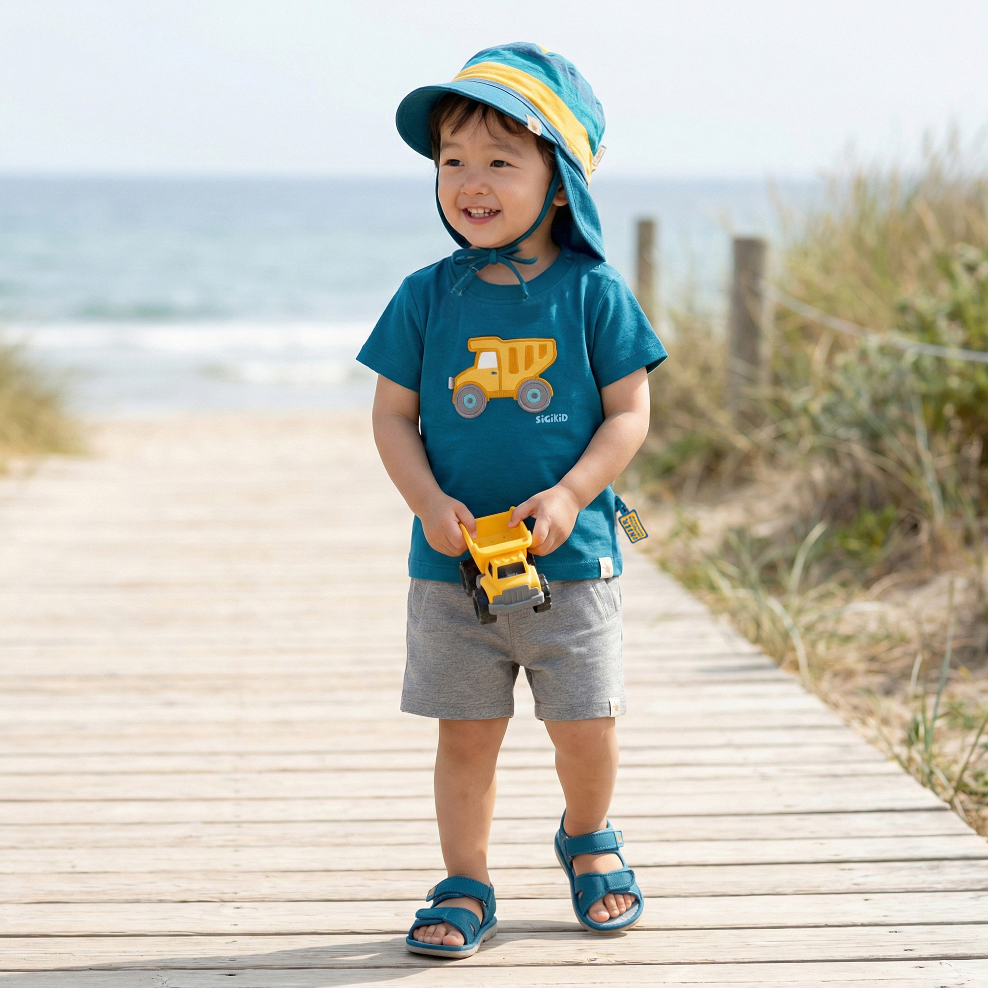 Baby sweat shorts, pockets, Tractor & Co