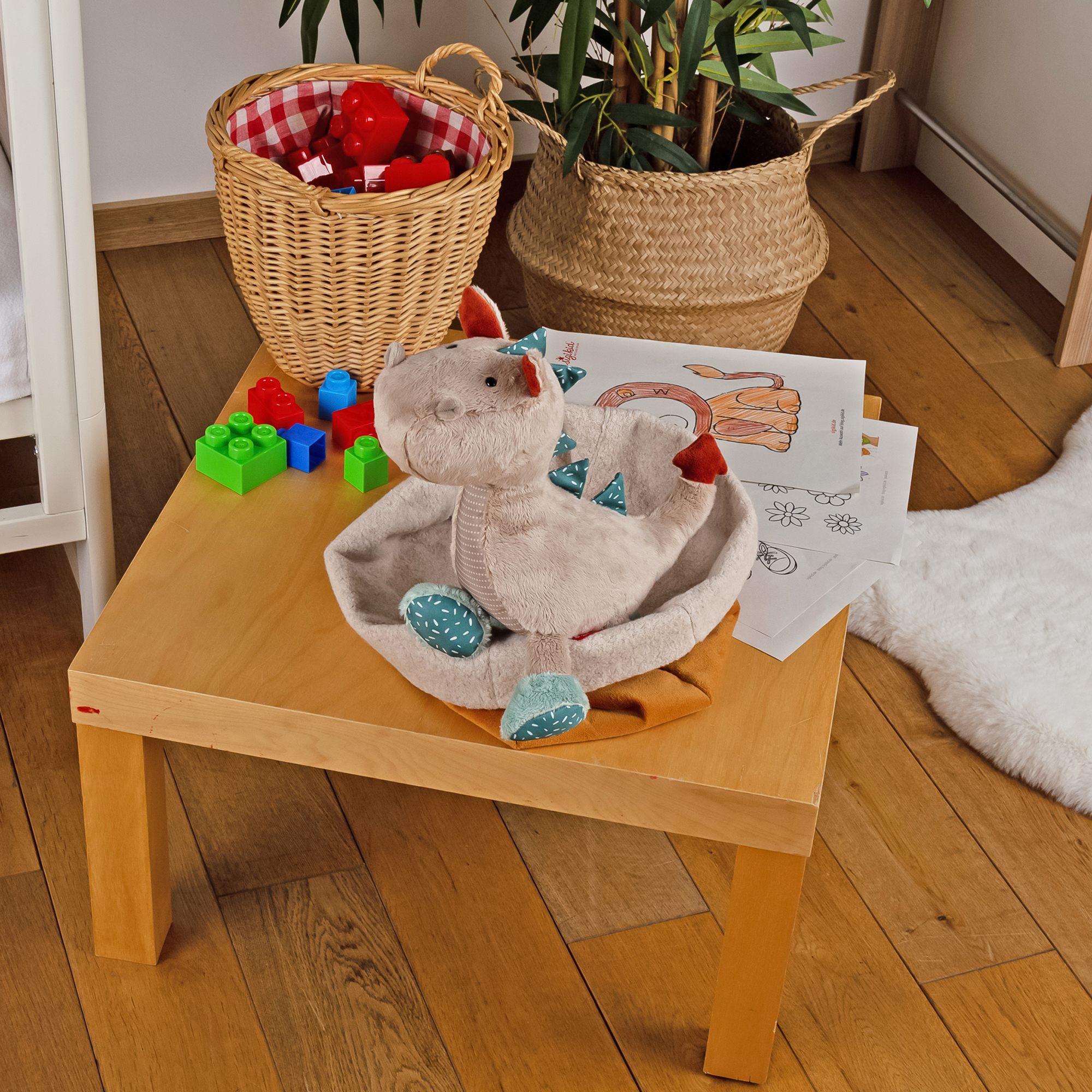 Kuscheltier Drache, Patchwork Sweety Kuscheltier Drache, Patchwork Sweety