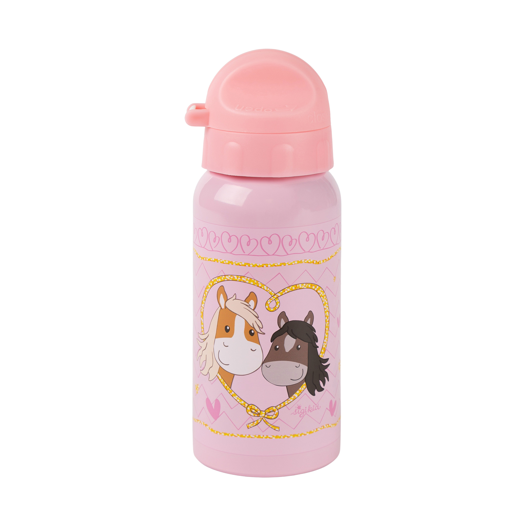 Kinder Set 400ml Edelstahl Trinkflasche und Brotbox,Pony Love Kinder Set 400ml Edelstahl Trinkflasche und Brotbox,Pony Love