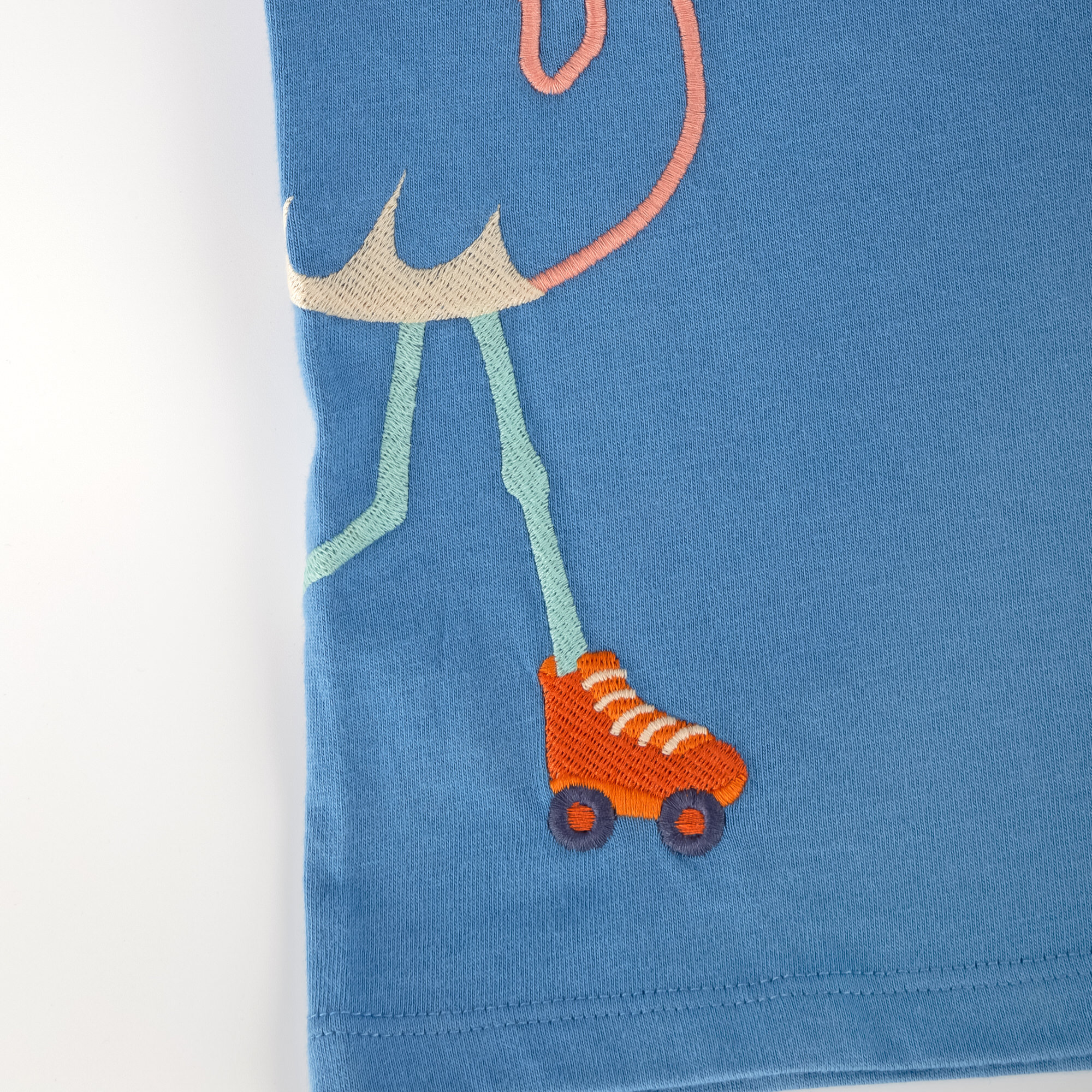 Blaues Kinder T-Shirt mit Flamingo Motiv Blaues Kinder T-Shirt mit Flamingo Motiv