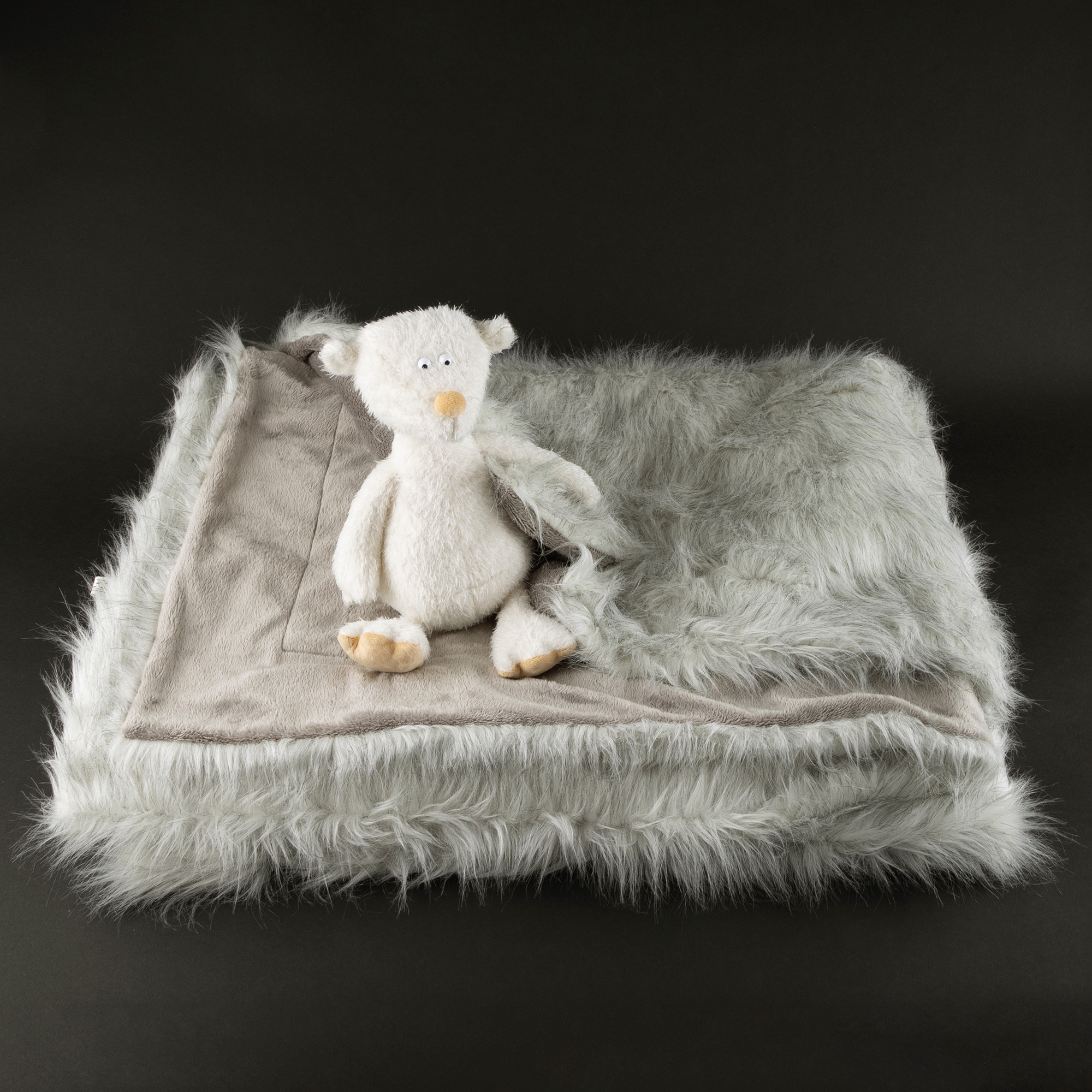 Kuscheldecke Plüsch silbergrau, Beasts Kuscheldecke Plüsch silbergrau, Beasts