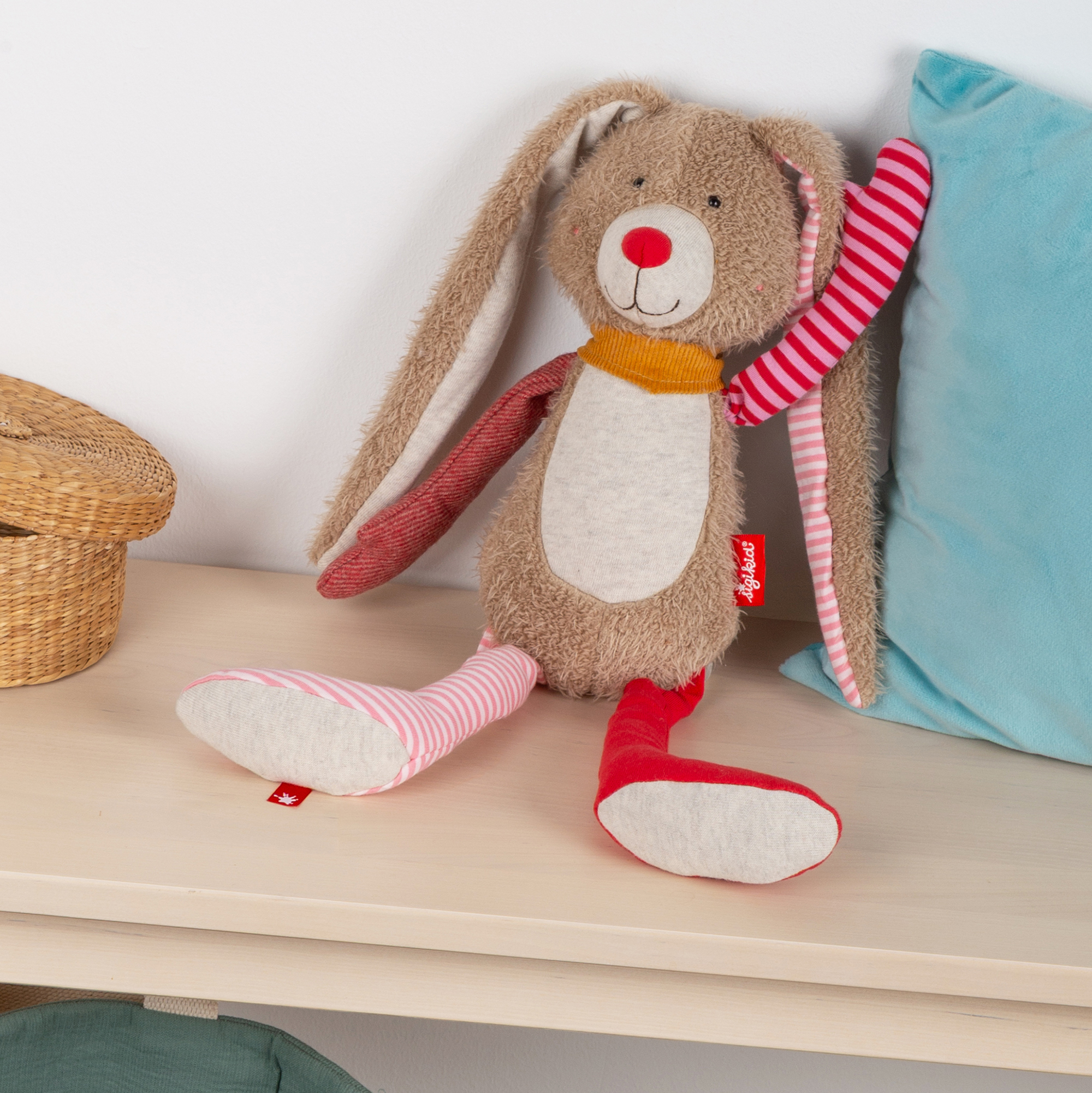 Plush boy long-eared bunny, Patchwork Sweety