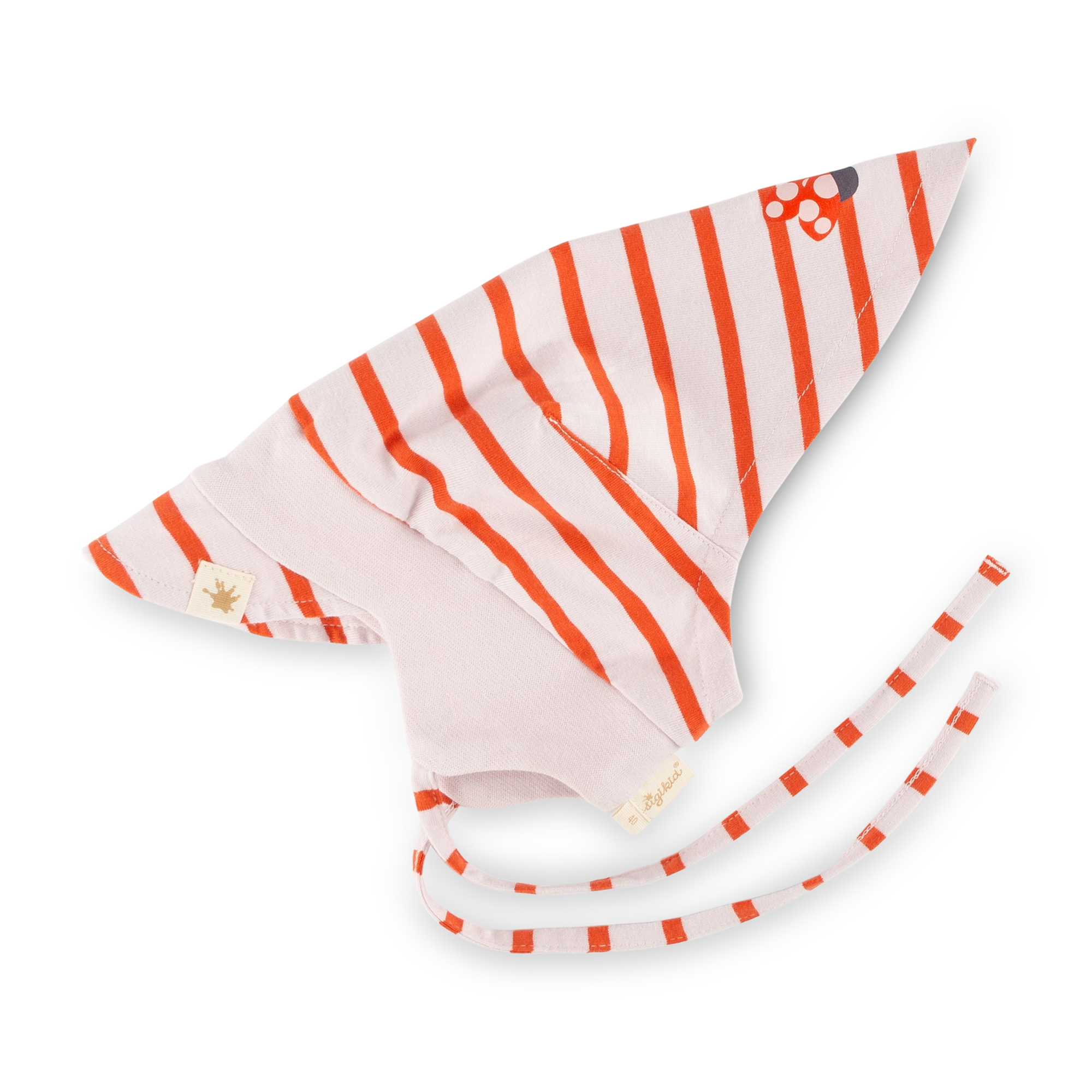 Baby Kopftuch Mütze Marienkäfer, gestreift Baby Kopftuch Mütze Marienkäfer, gestreift