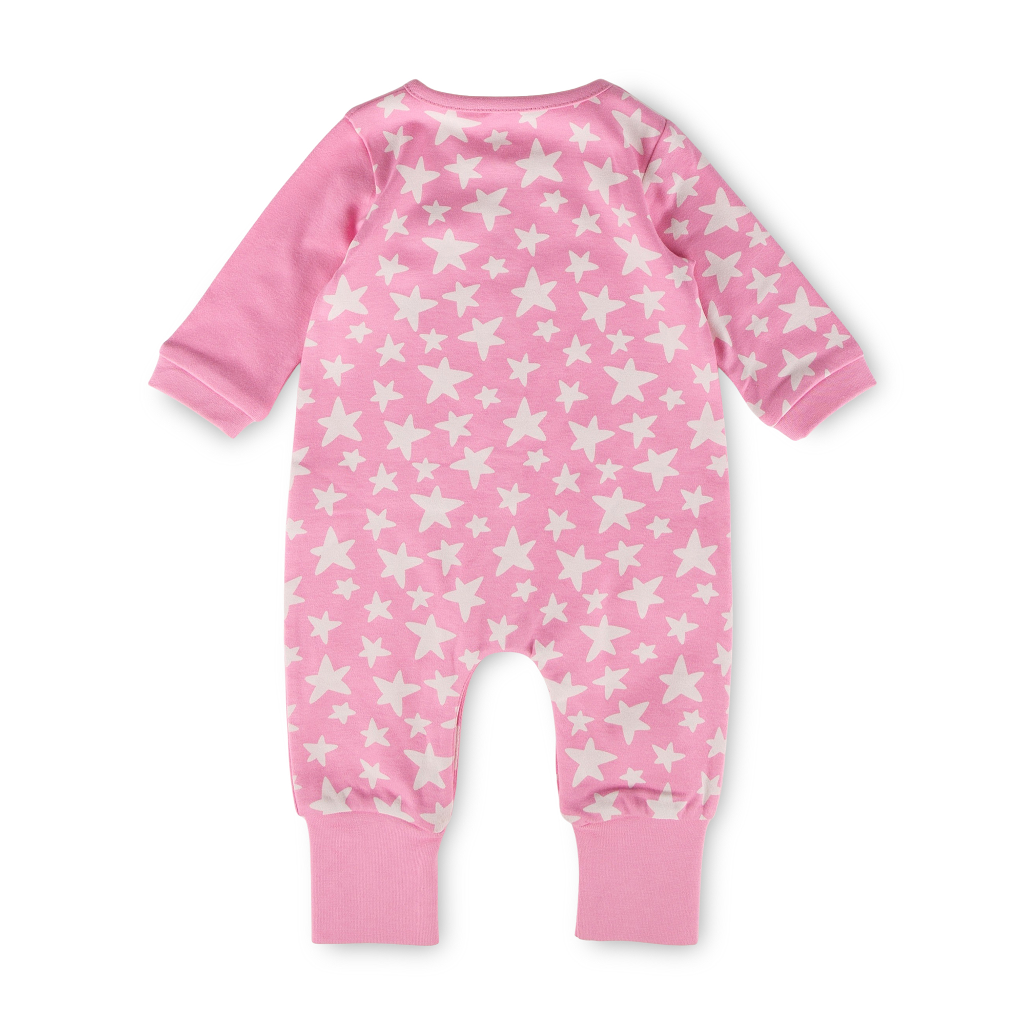 Baby Schlaf Overall Eule mit Sternchen Print, pink