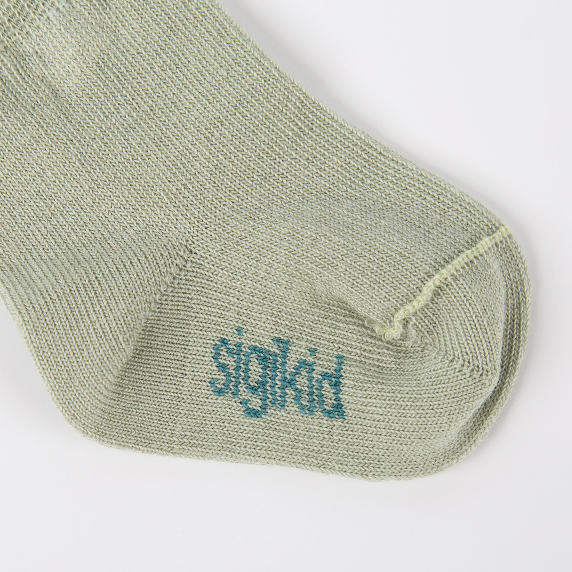 Baby Socken 2er-Set, grün/grün geringelt