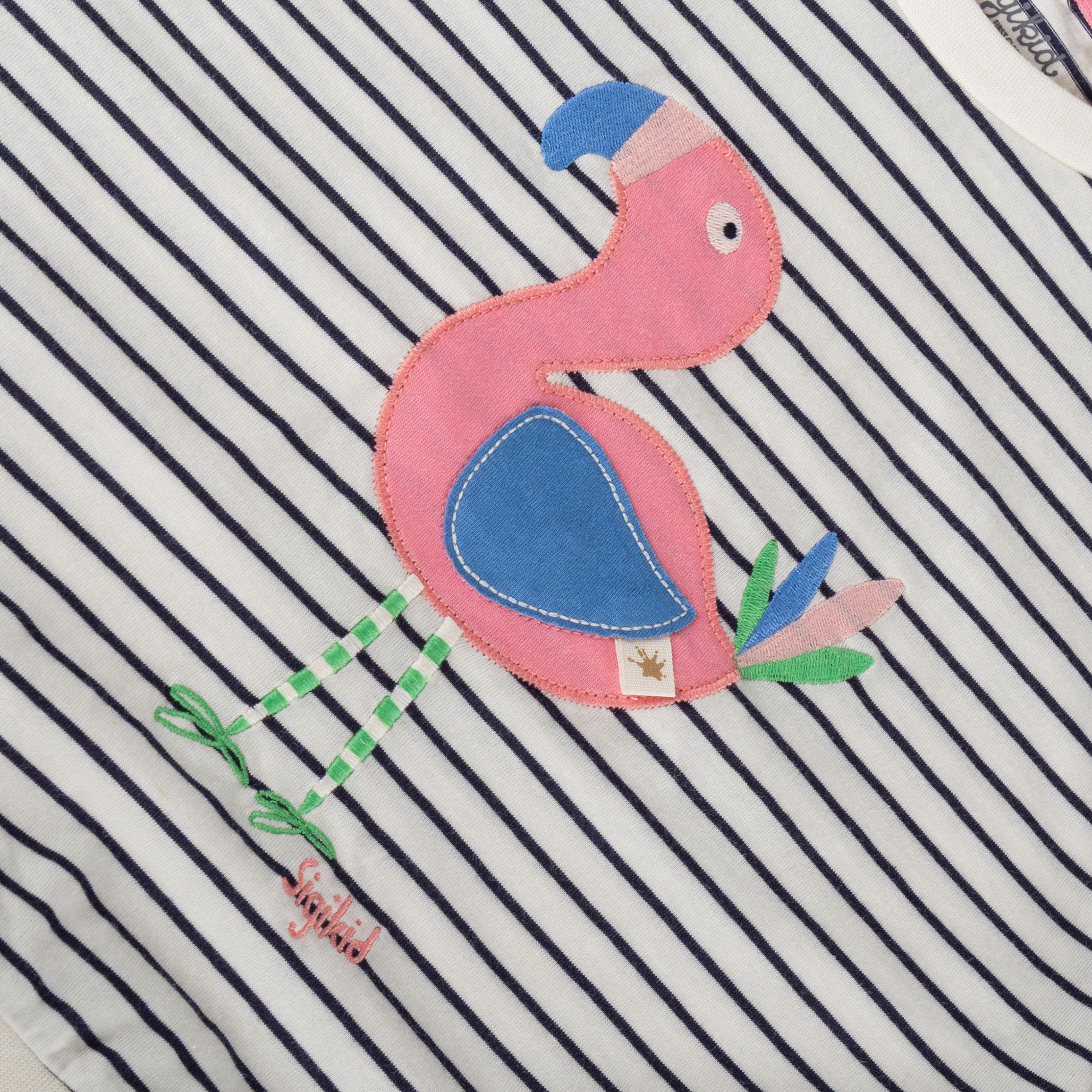 Oversized Langarmshirt Flamingo, Summer Vibes