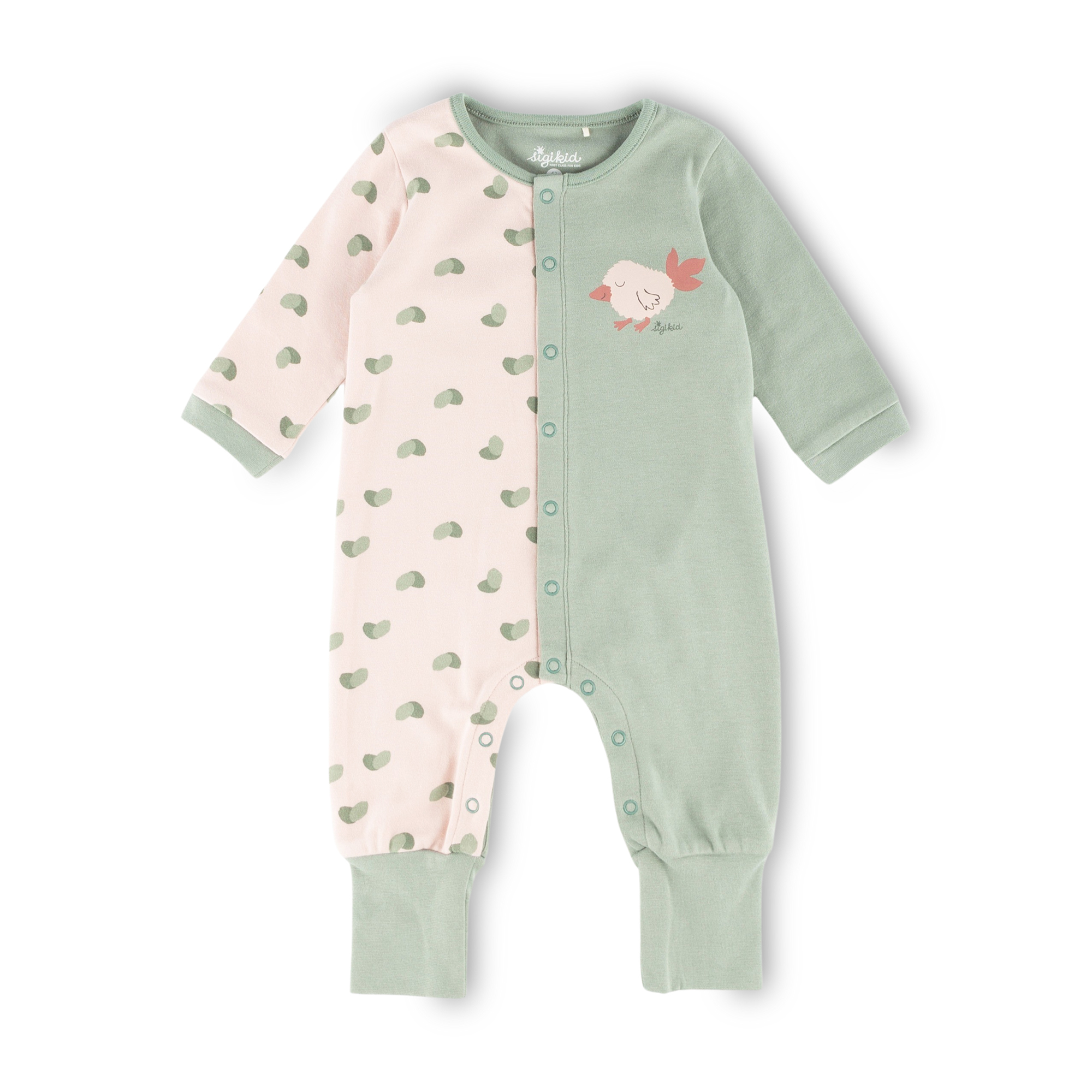 Baby Schlaf Overall Küken, grün-rosa Baby Schlaf Overall Küken, grün-rosa