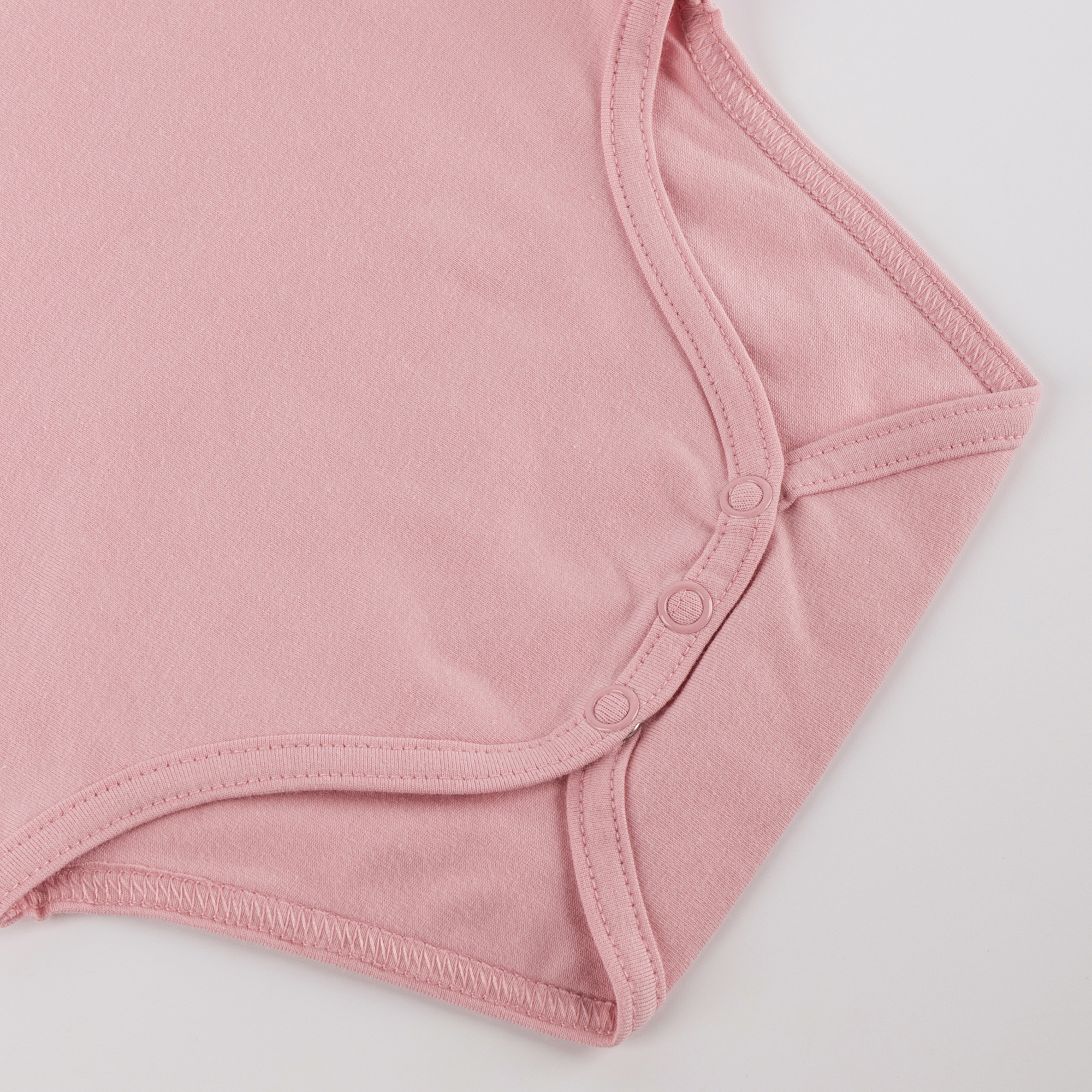 Langarm Baby Body Hund und Eichhörnchen, rosa