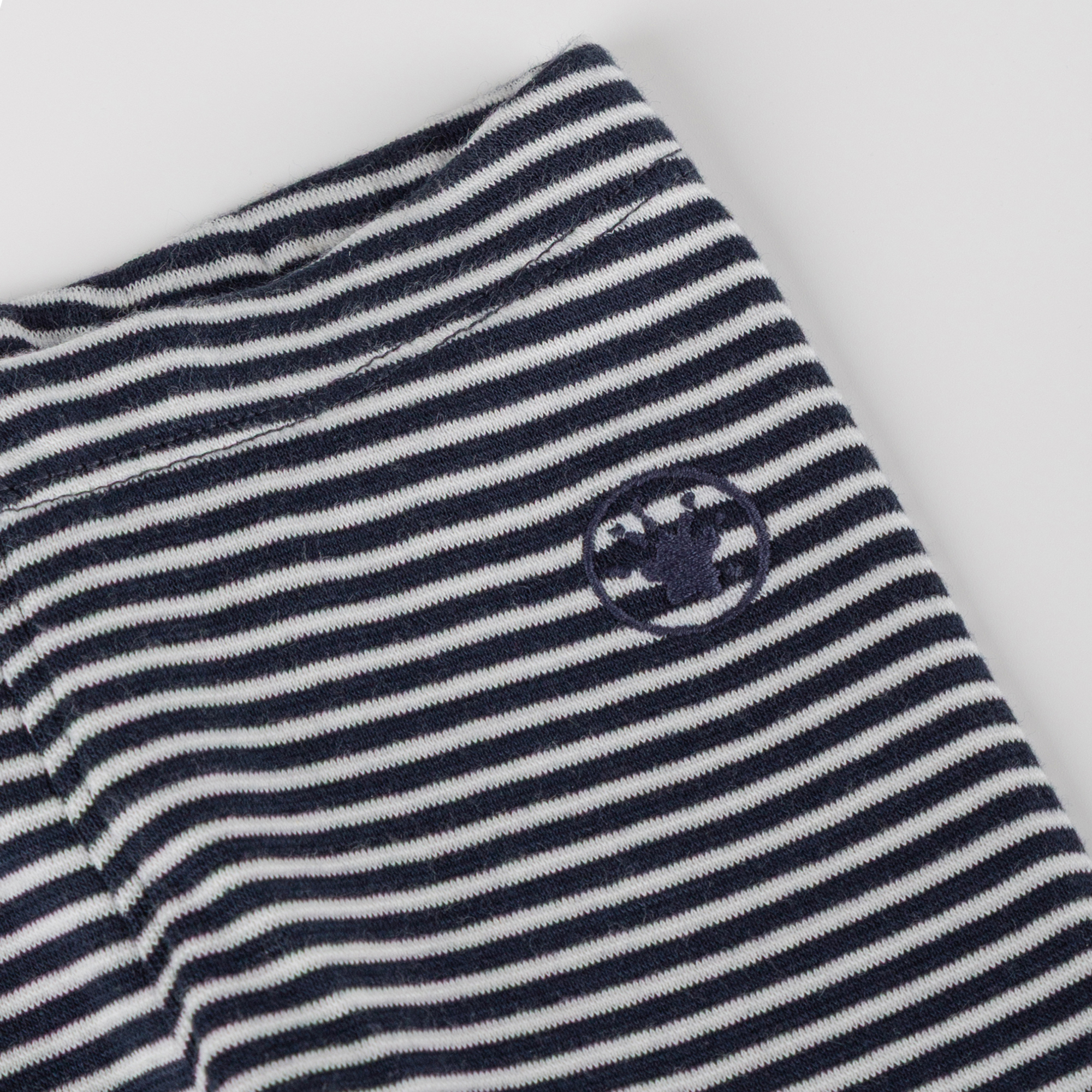 Striped baby rib knit leggings Curious Owl