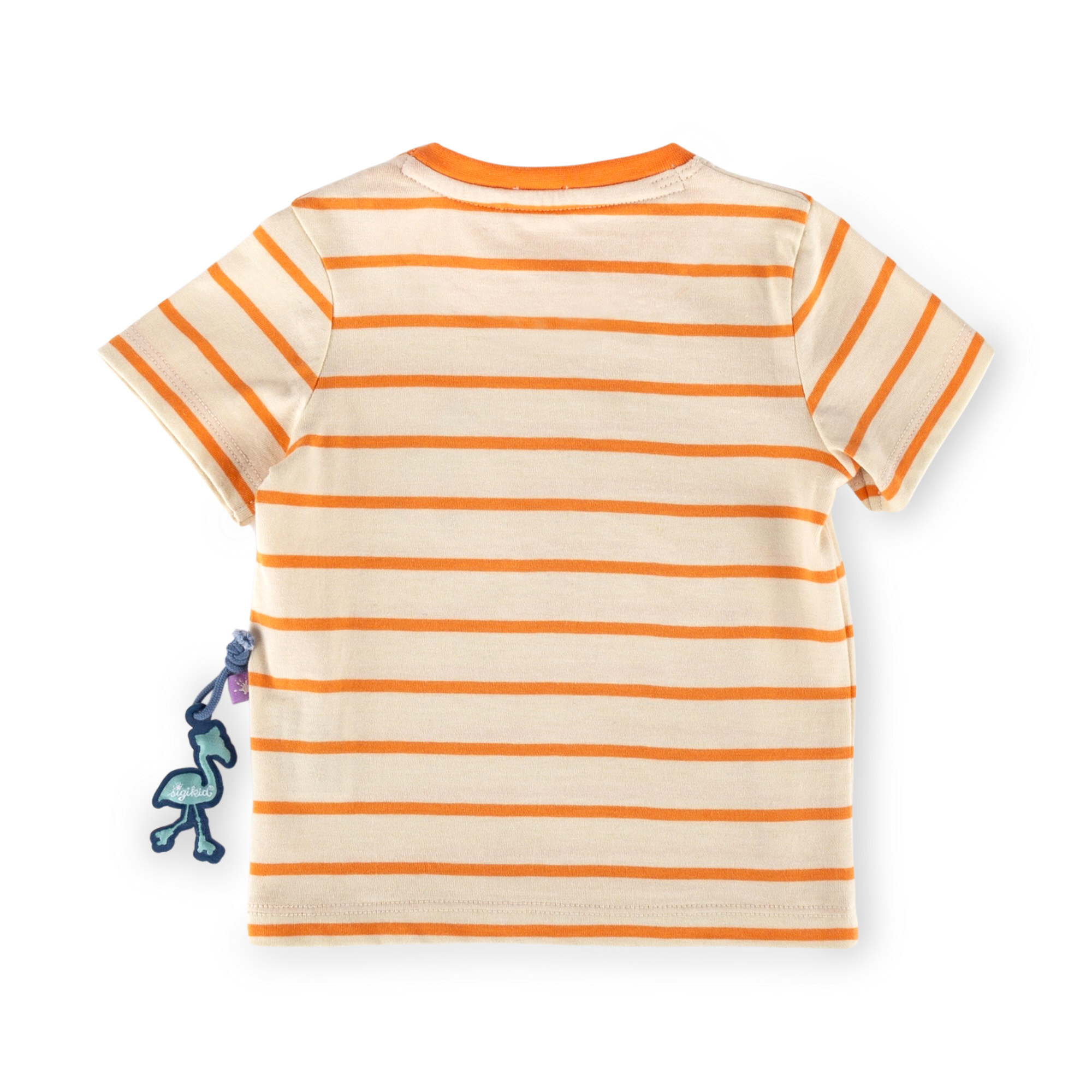 Baby Ringel T-Shirt Flamingo, orange-weiß Baby Ringel T-Shirt Flamingo, orange-weiß