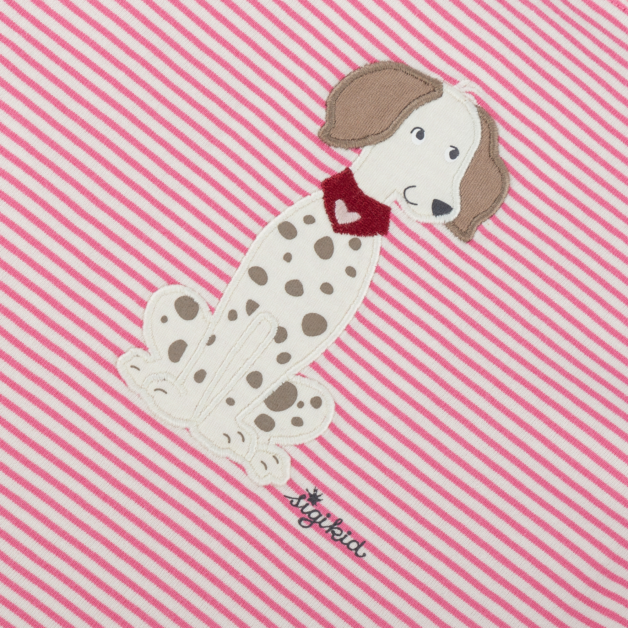 Kinder T-Shirt Hund Funny Dog, rosa geringelt Kinder T-Shirt Hund Funny Dog, rosa geringelt