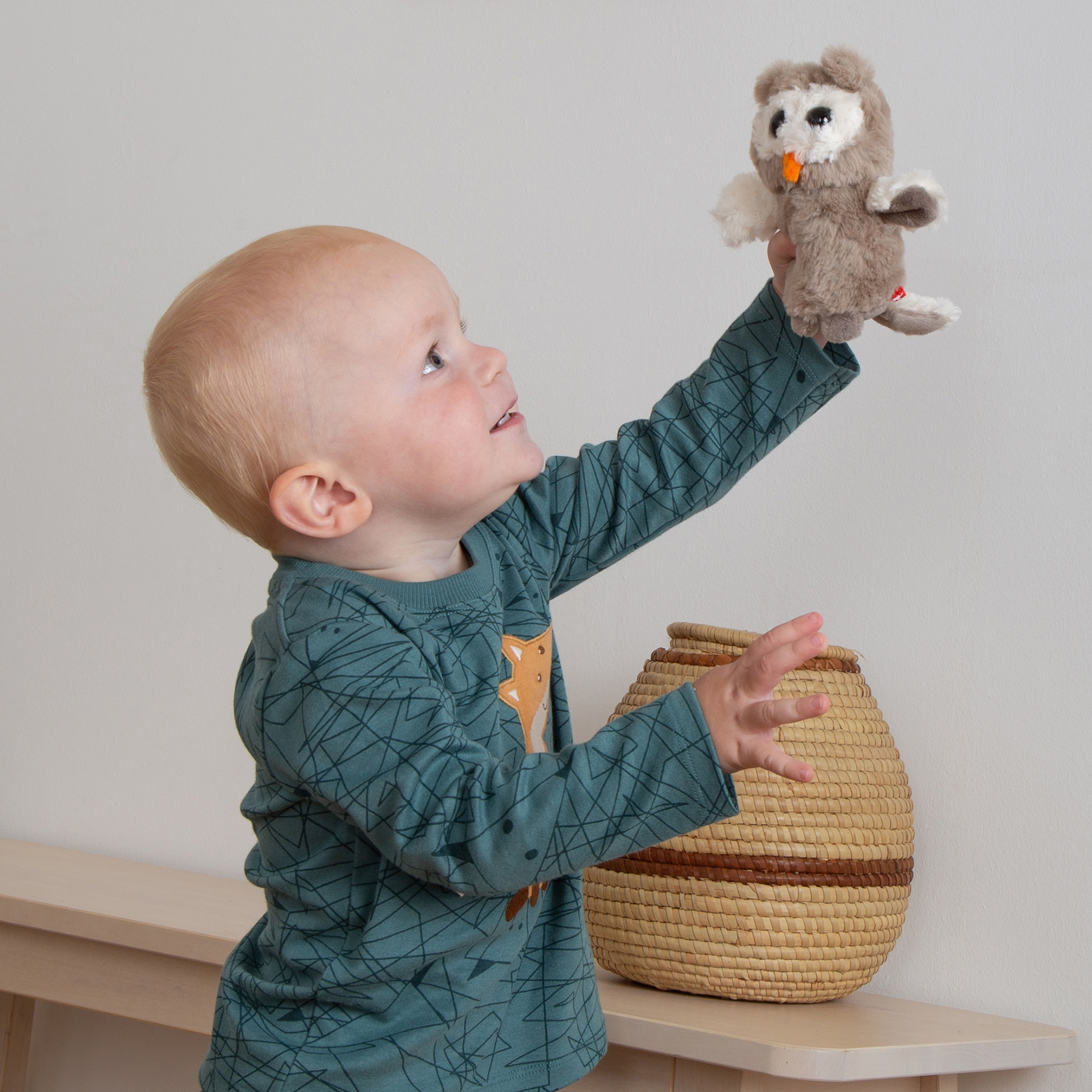 Mini Kuscheltier Eule