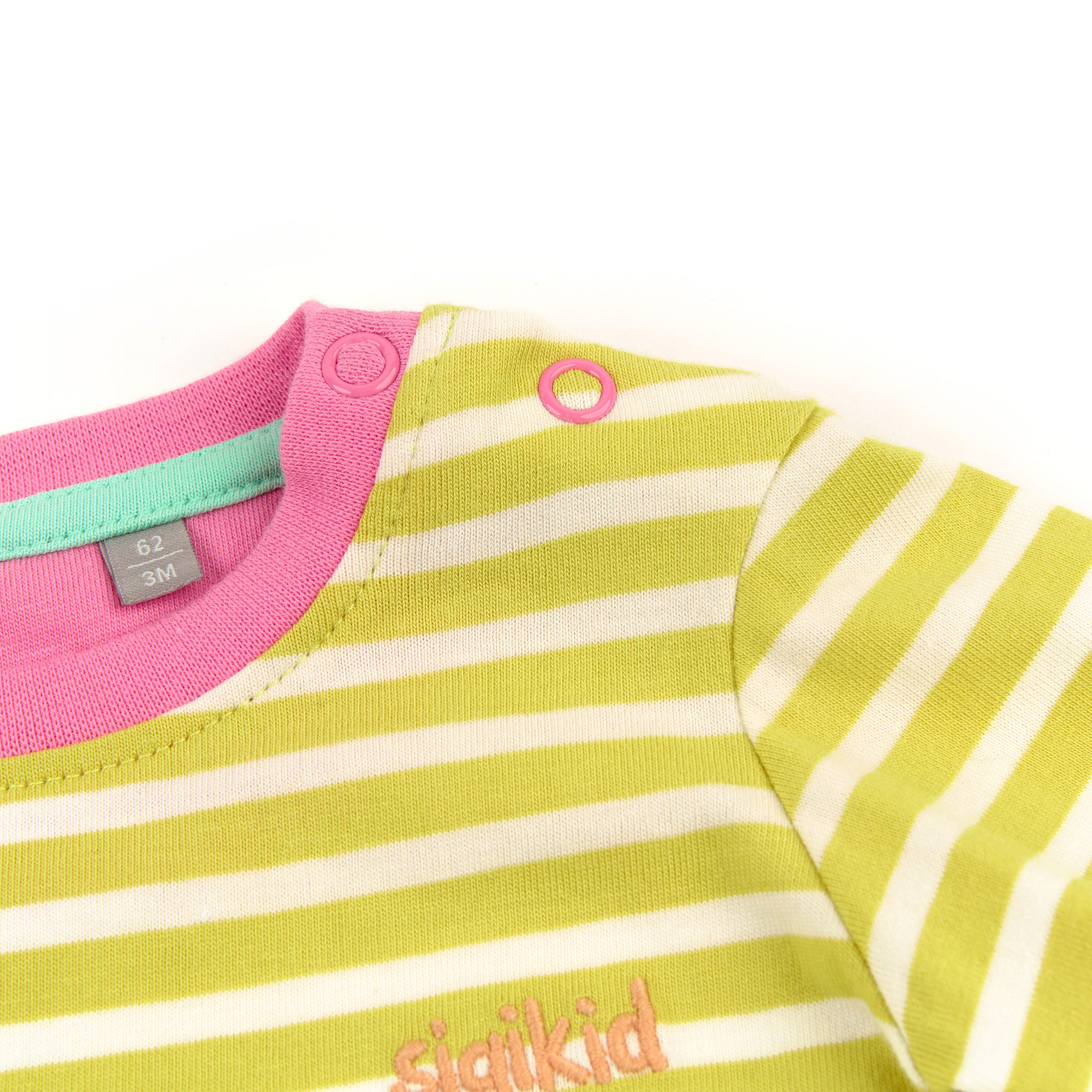 Baby T-Shirt geringelt mit Krokodil Motiv Baby T-Shirt geringelt mit Krokodil Motiv
