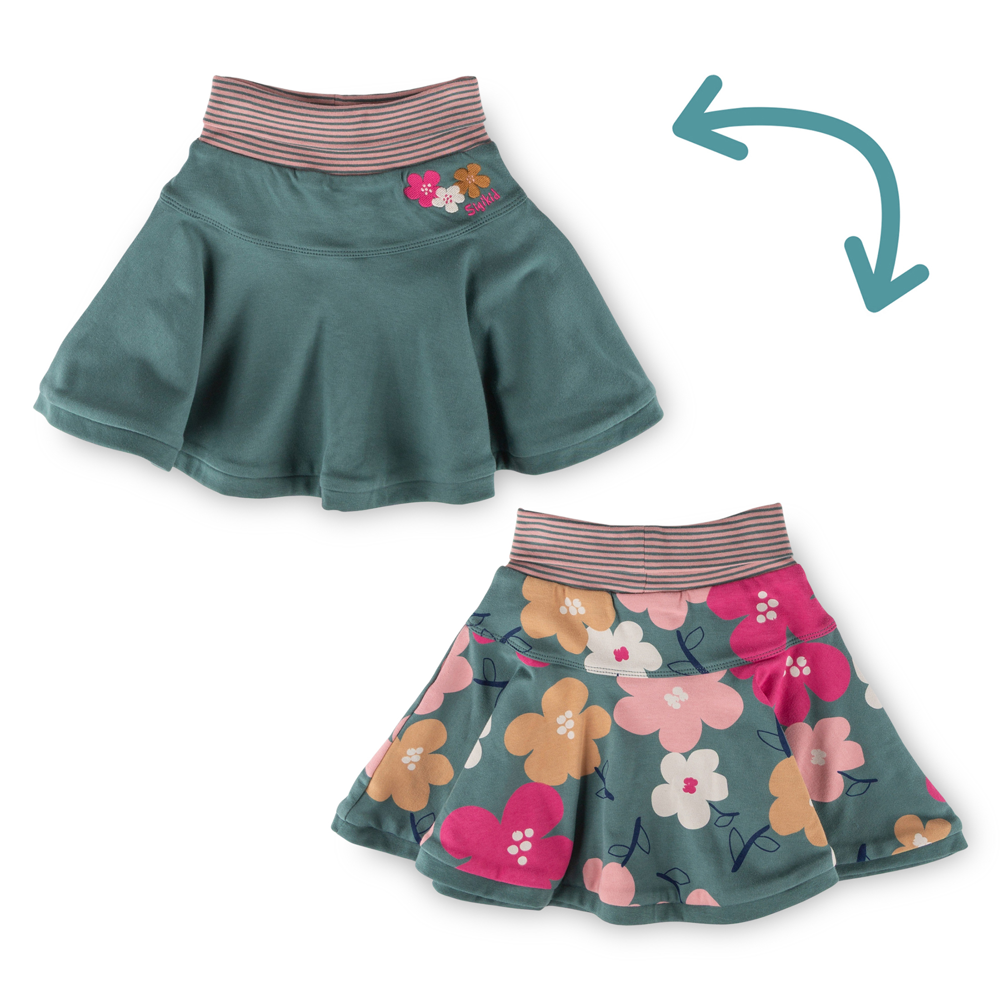 Kinder Wenderock Pony Love, grün mit Blumenprint Kinder Wenderock Pony Love, grün mit Blumenprint
