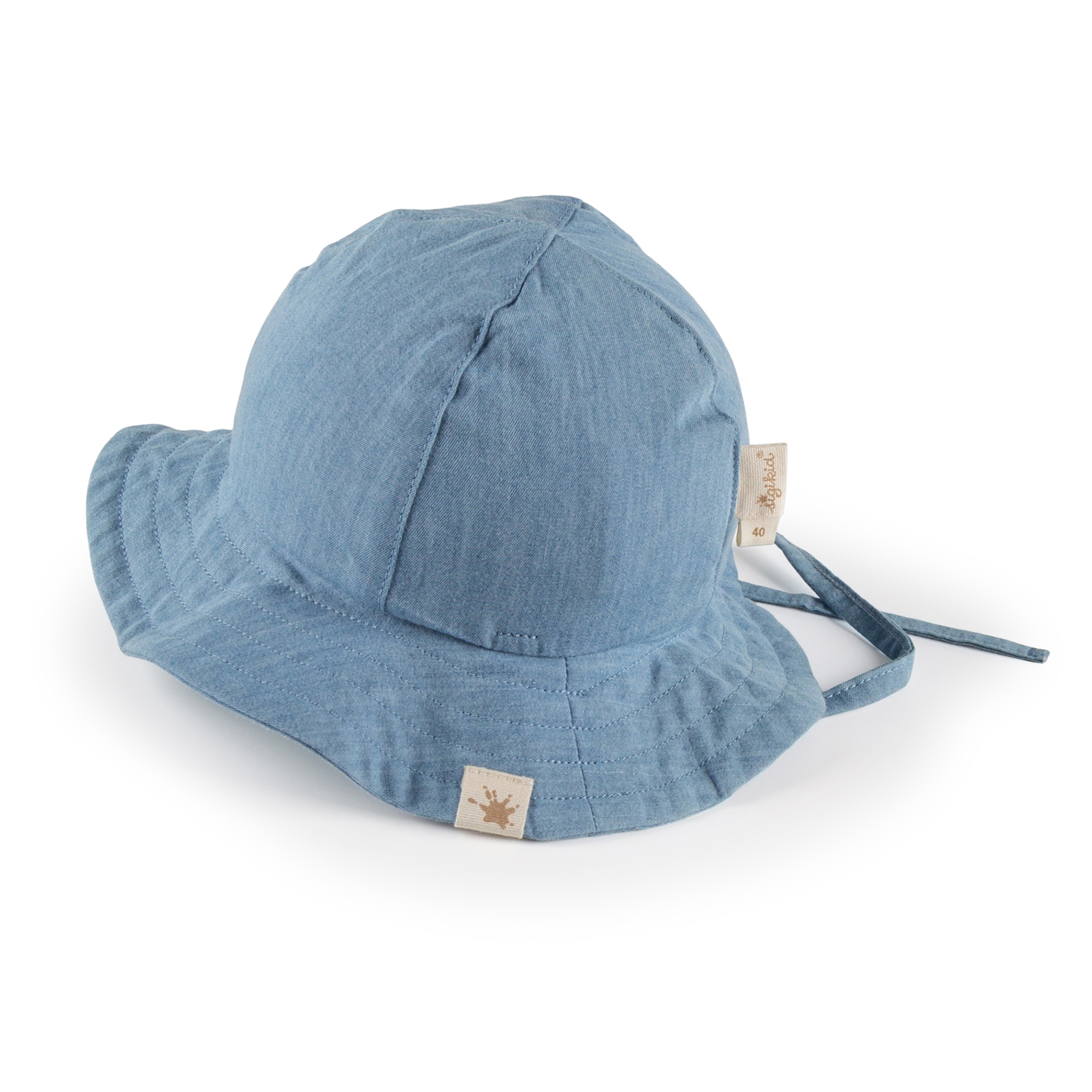 Baby Chambray Sommerhut, hellblau