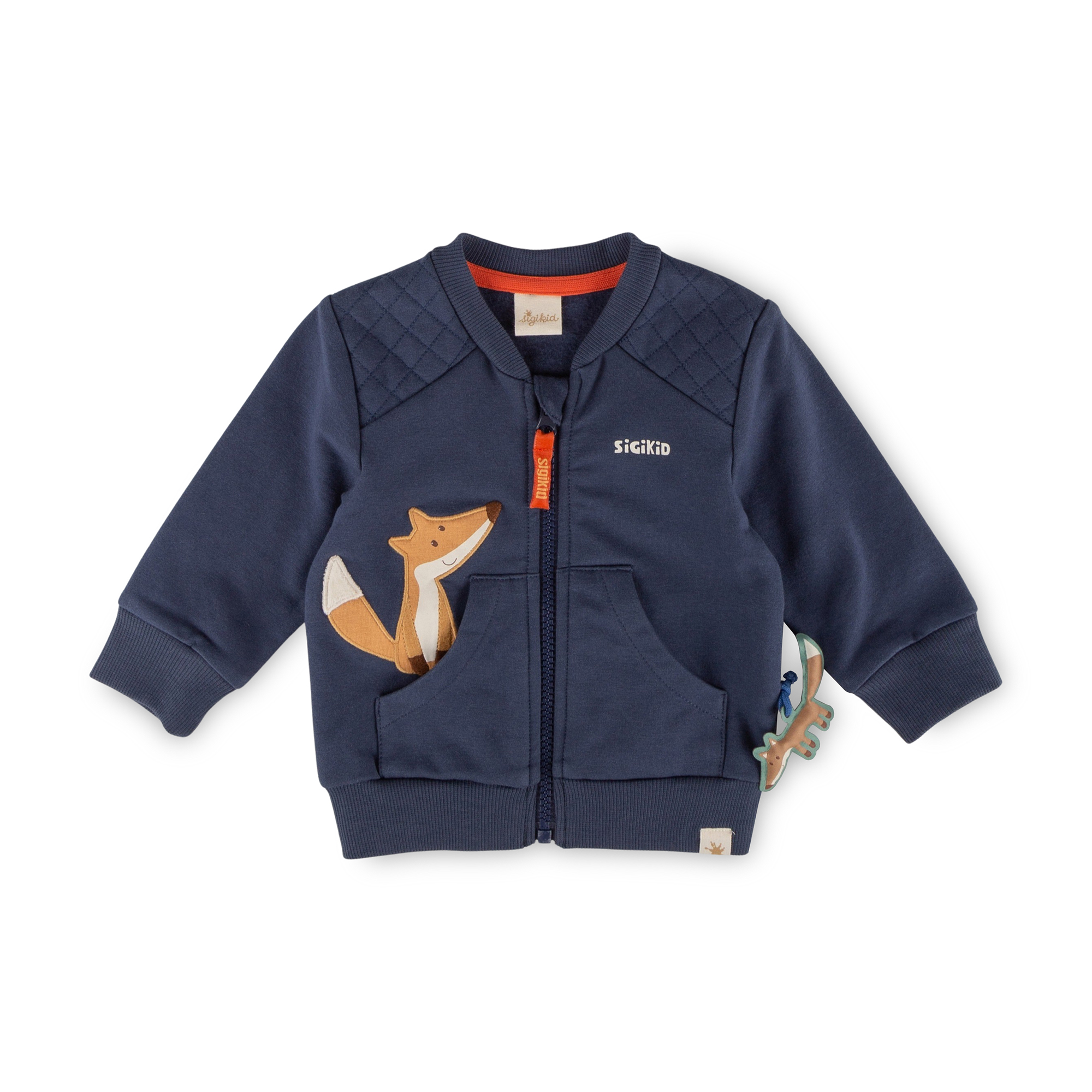 Baby college sweat jacket Wild Fox, dark blue