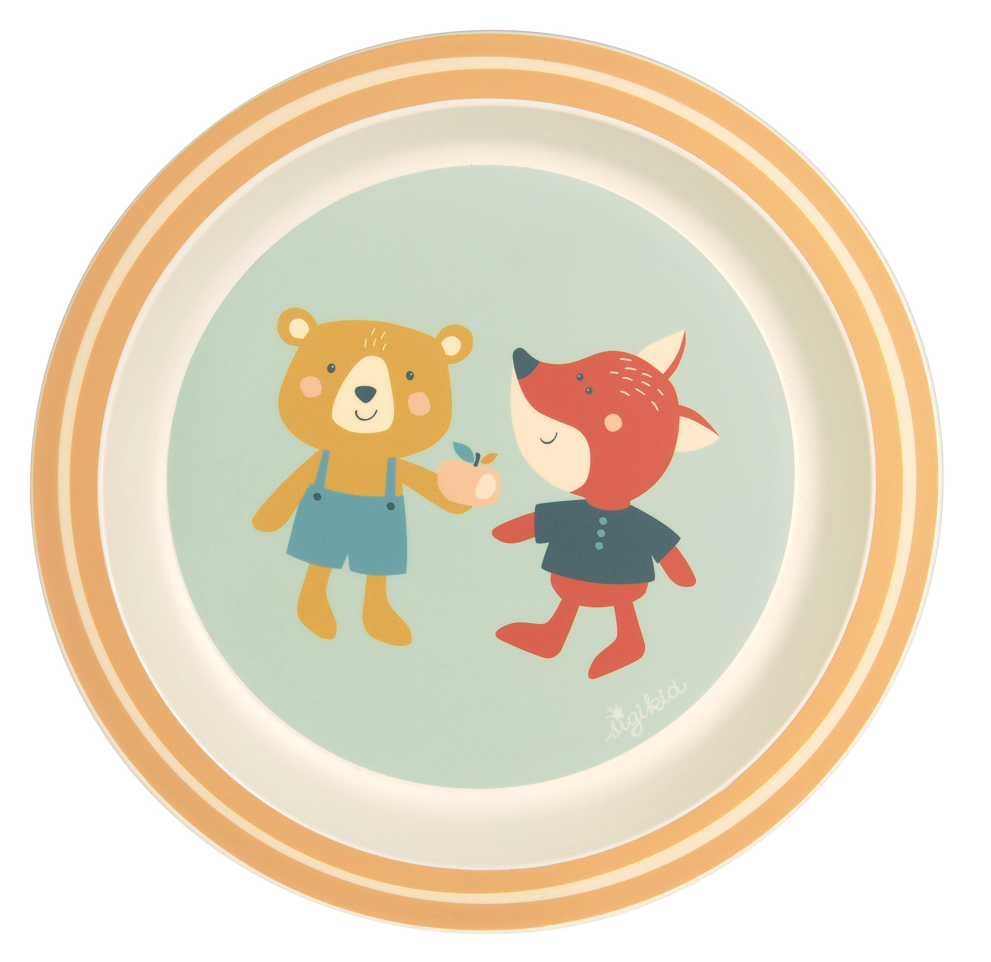 Kinder Teller Fuchs 4 Freunde rPET Kinder Teller Fuchs 4 Freunde rPET