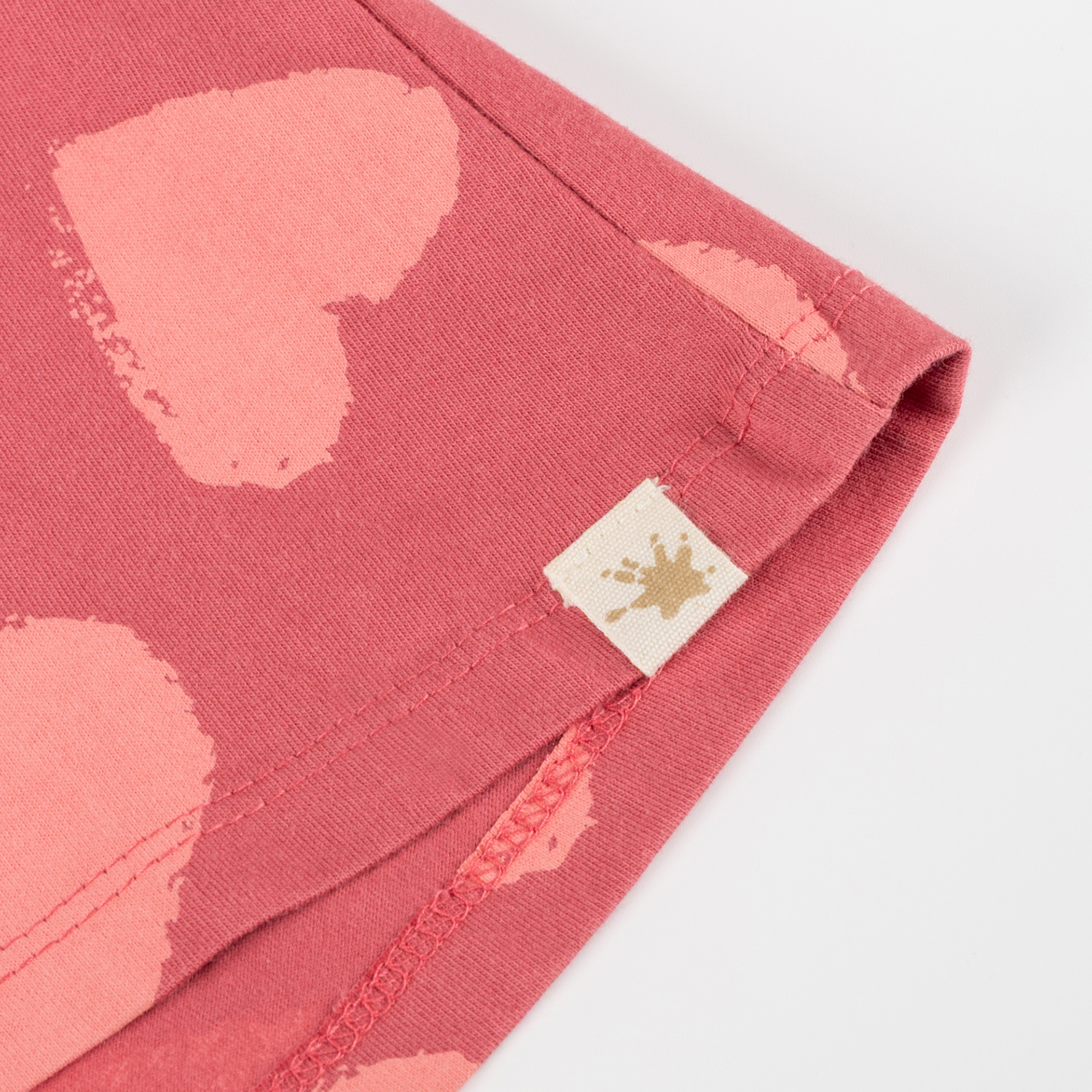 Kinder Shorts mit Herzchen Print, rosarot