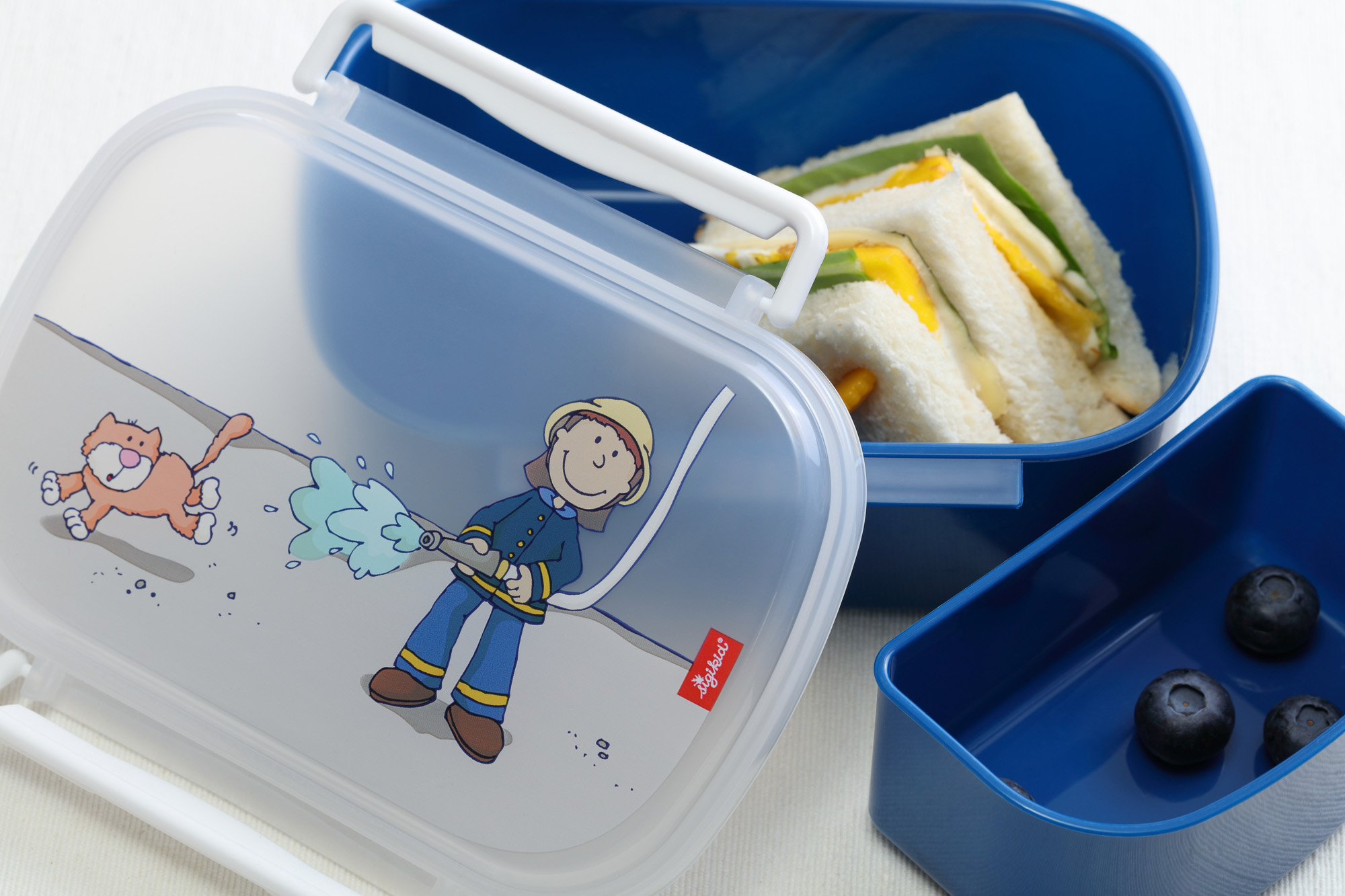 Kinder Brotzeitbox für Jungen, Frido Firefighter