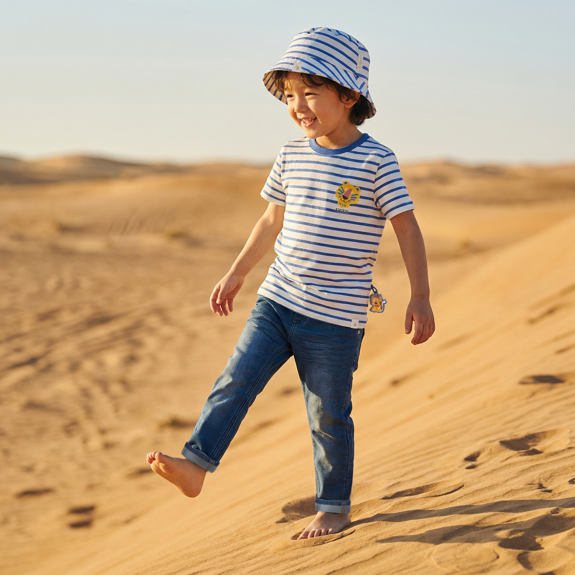 Kinder Ringel Sommerhut Tiger & Löwe