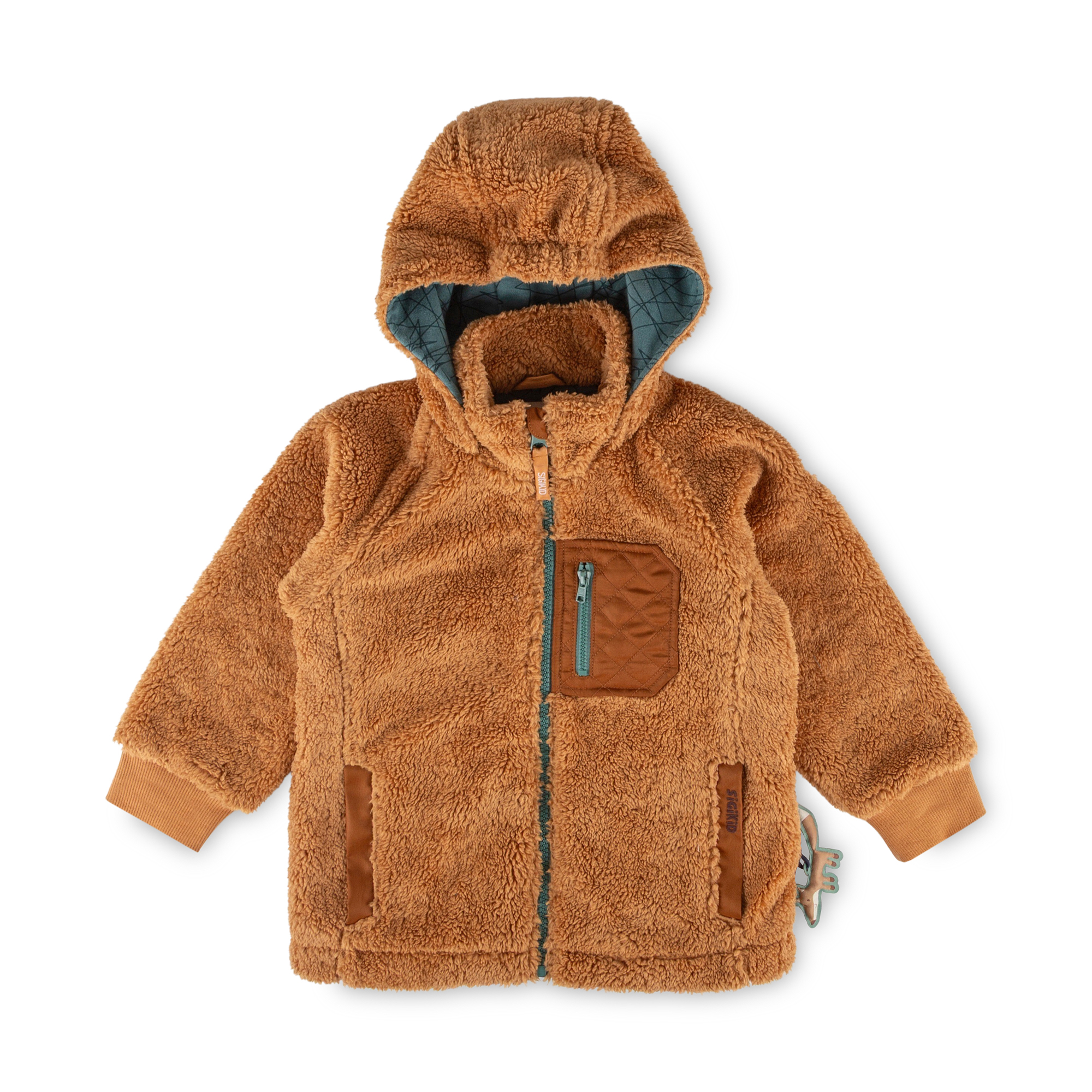 KinderTeddyjacke Wild Fox, hellbraun