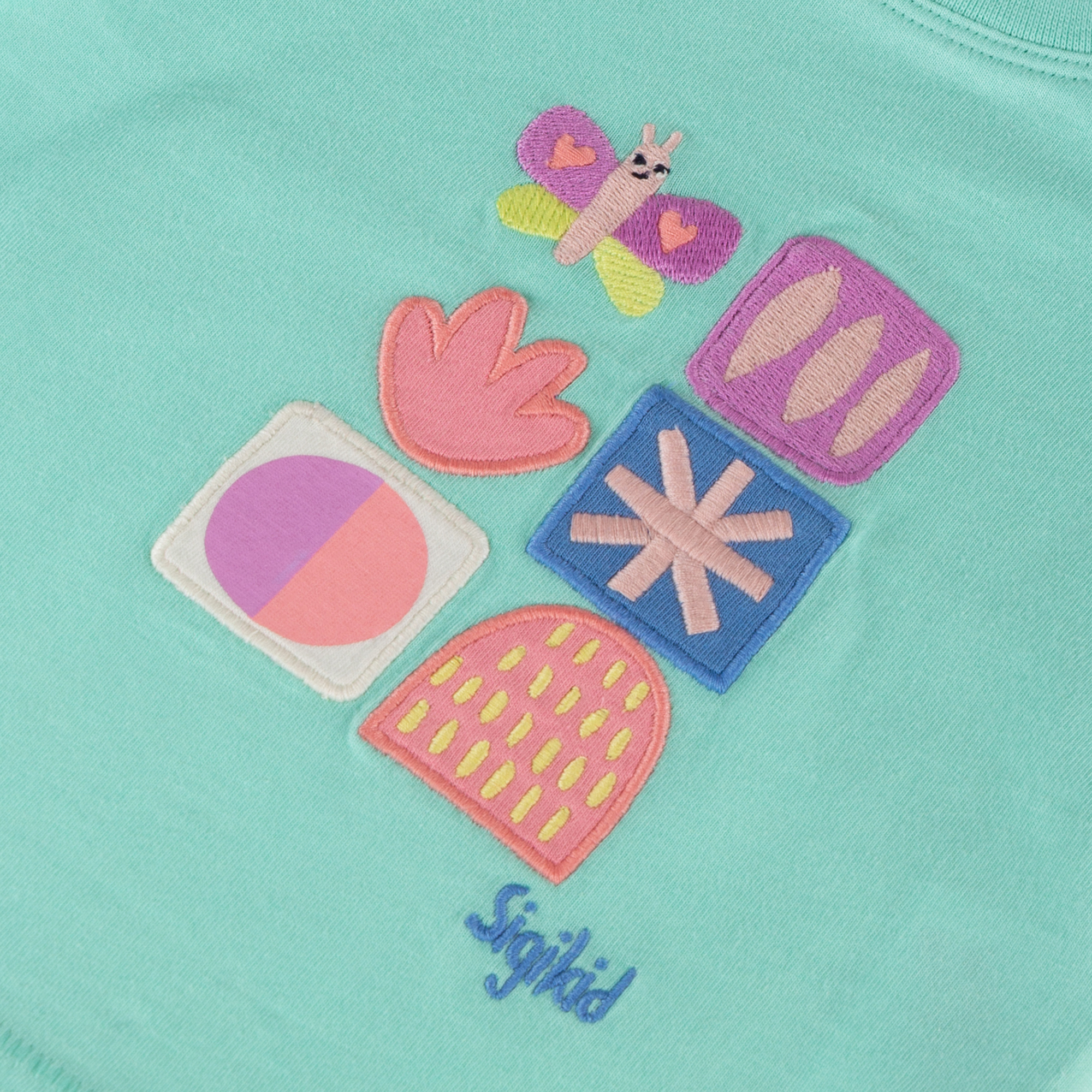 Baby T-Shirt Schmetterling, türkis, Summer Vibes