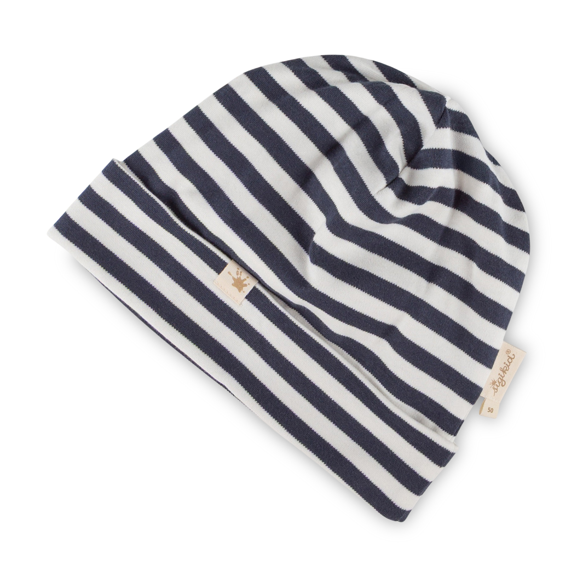 Kinder Ringelmütze Magic Owl, blau-weiß Kinder Ringelmütze Magic Owl, blau-weiß