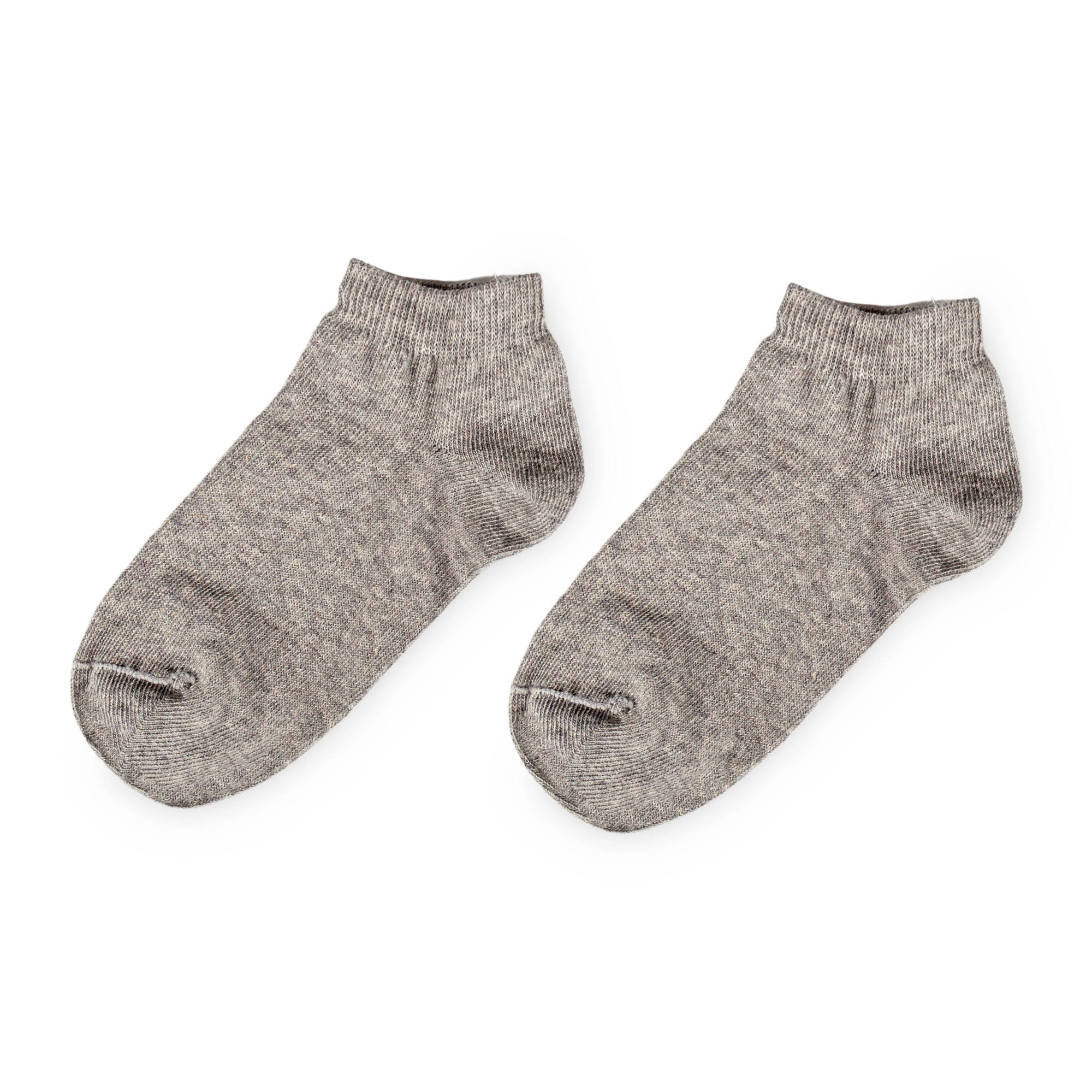 Graumelierte Kinder Sneaker Socken