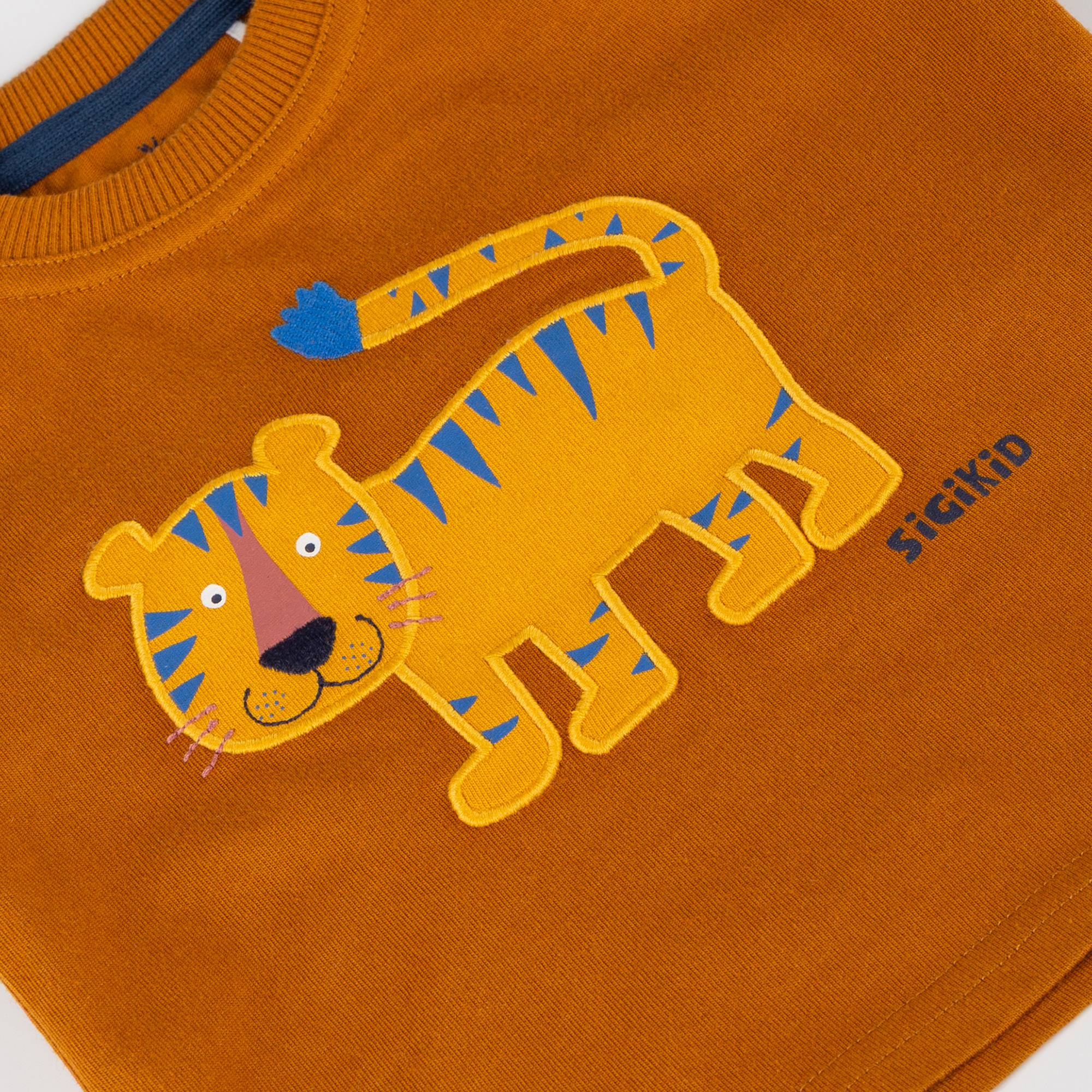 Baby T-Shirt Tiger & Löwe, braun