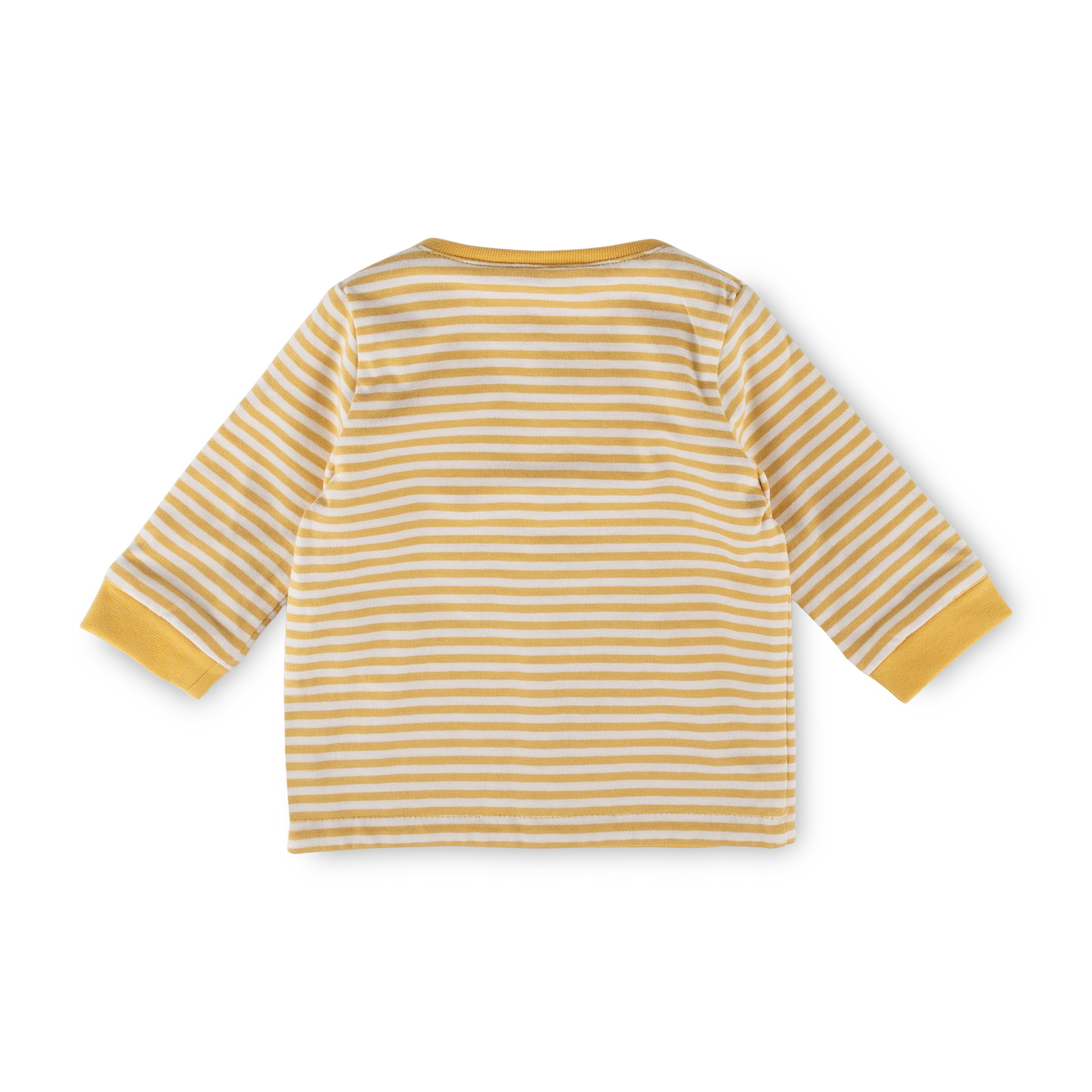 Newborn baby jacket mouse, reversible, yellow