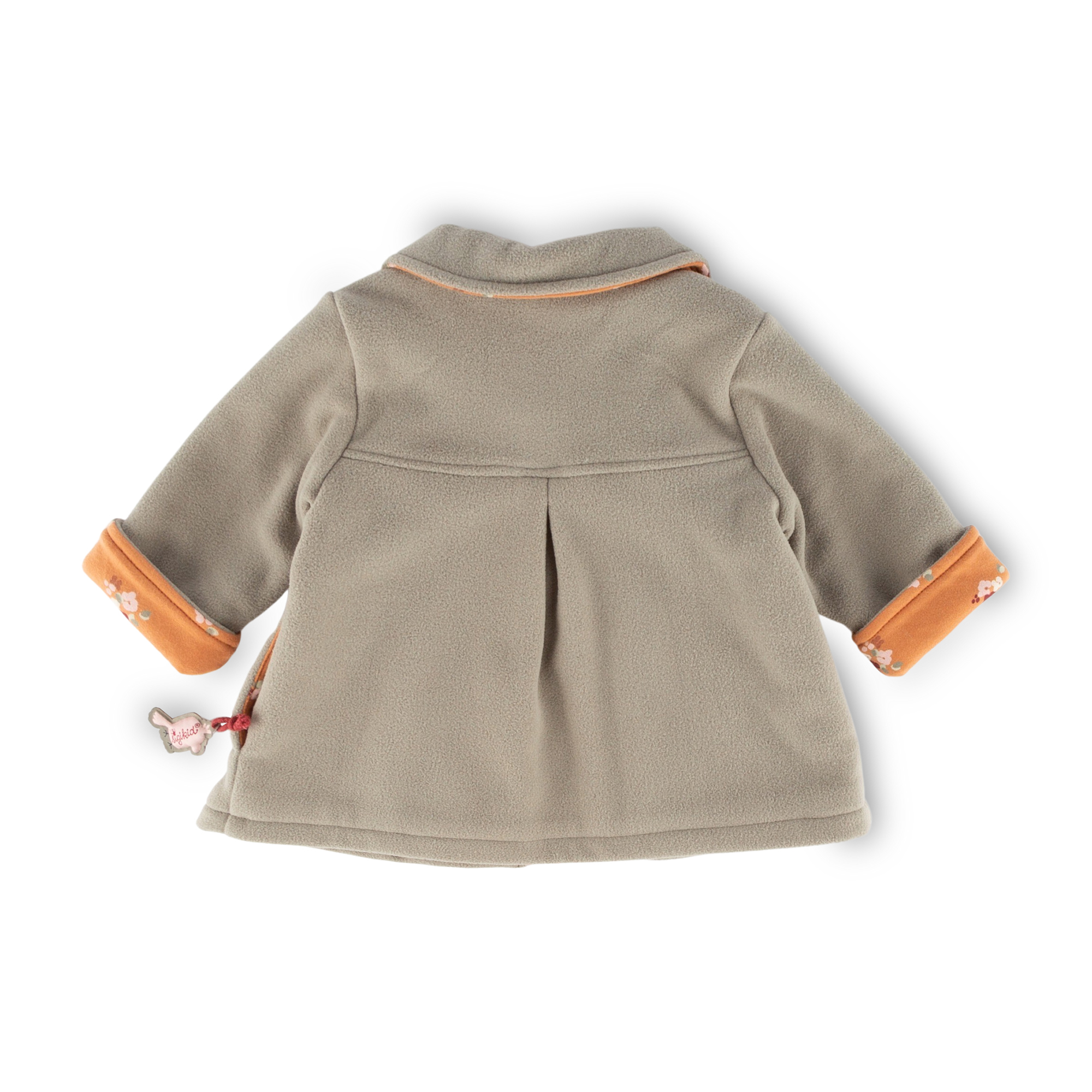 Collared baby fleece jacket pastel green, lined Collared baby fleece jacket pastel green, lined